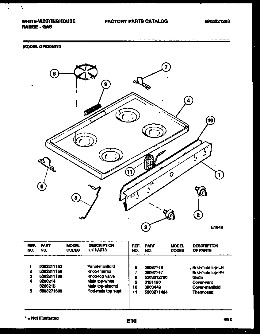 03 - COOKTOP PARTS