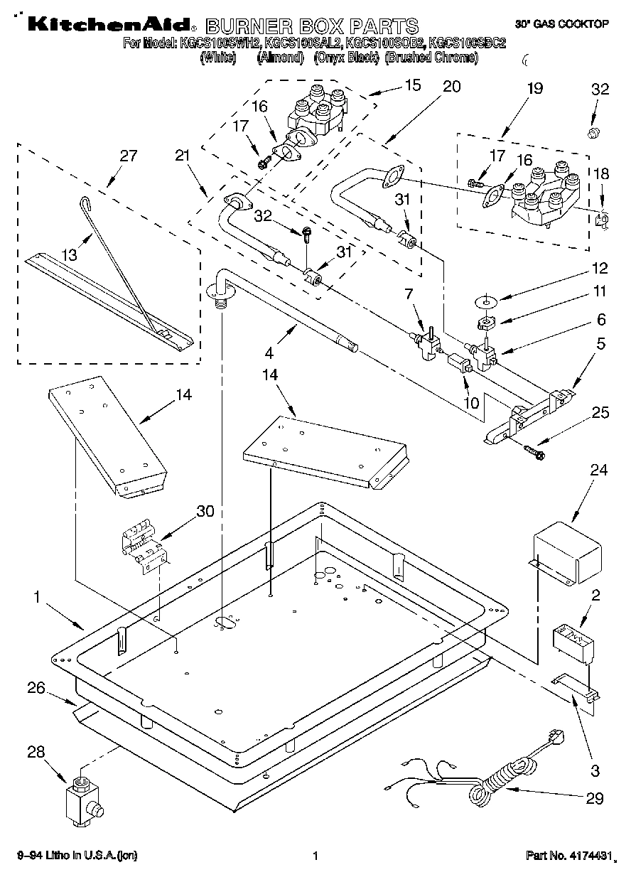 01 - BURNER BOX PARTS