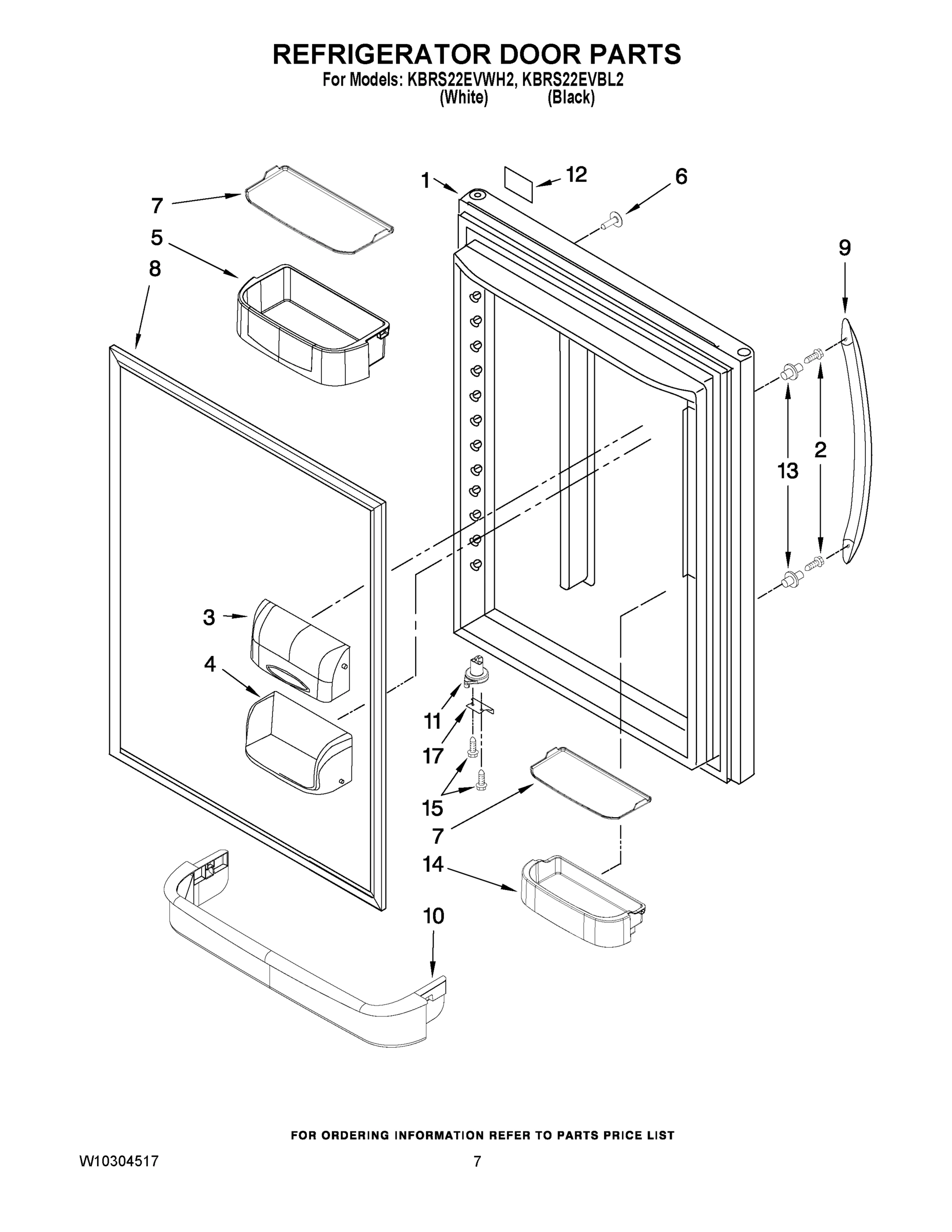 04 - REFRIGERATOR DOOR PARTS