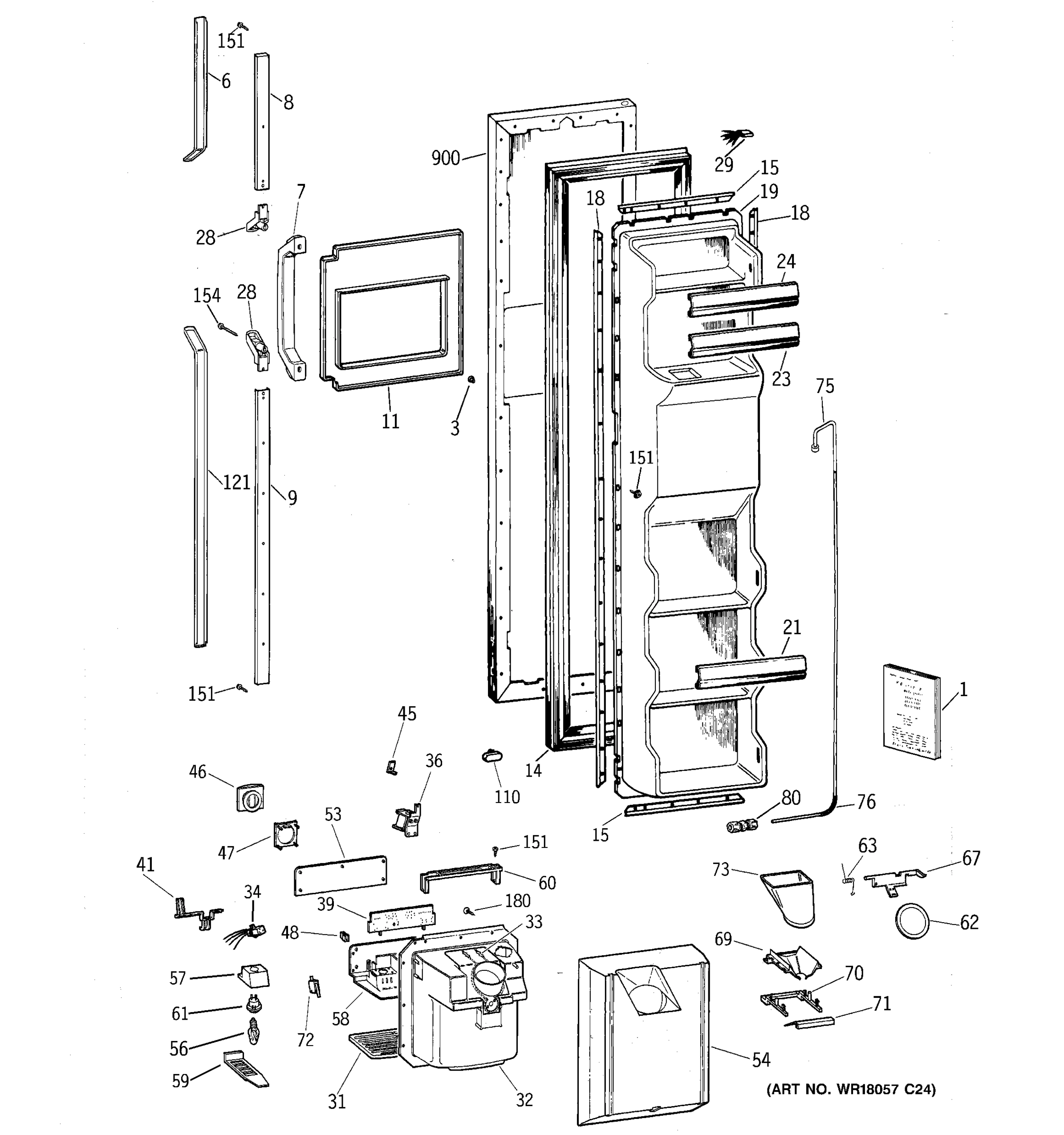 FREEZER DOOR