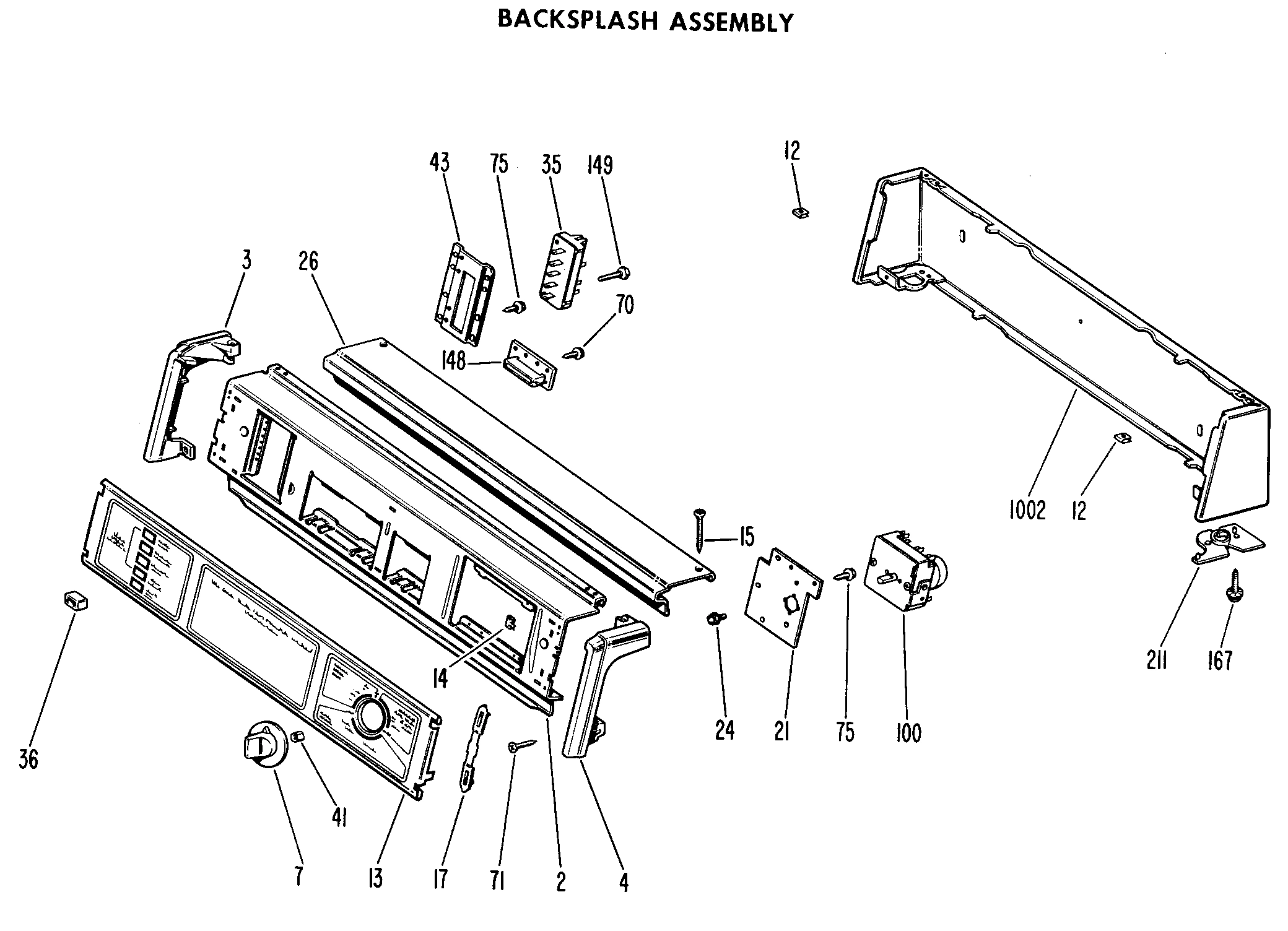 BACKSPLASH ASSEMBLY