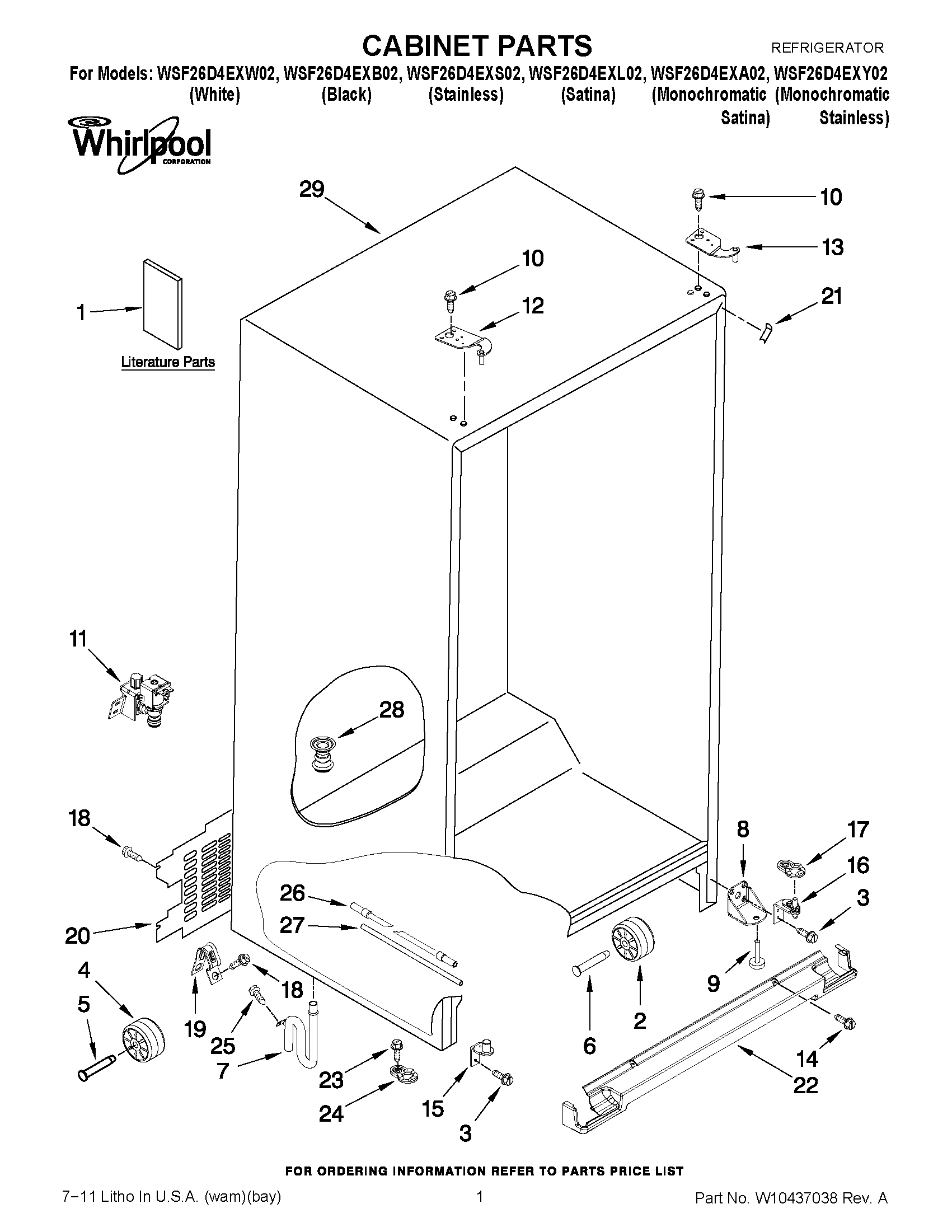 01 - CABINET PARTS