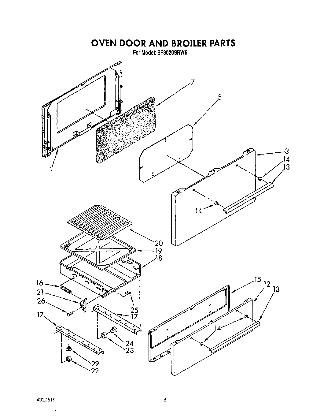 05 - OVEN DOOR AND BROILER