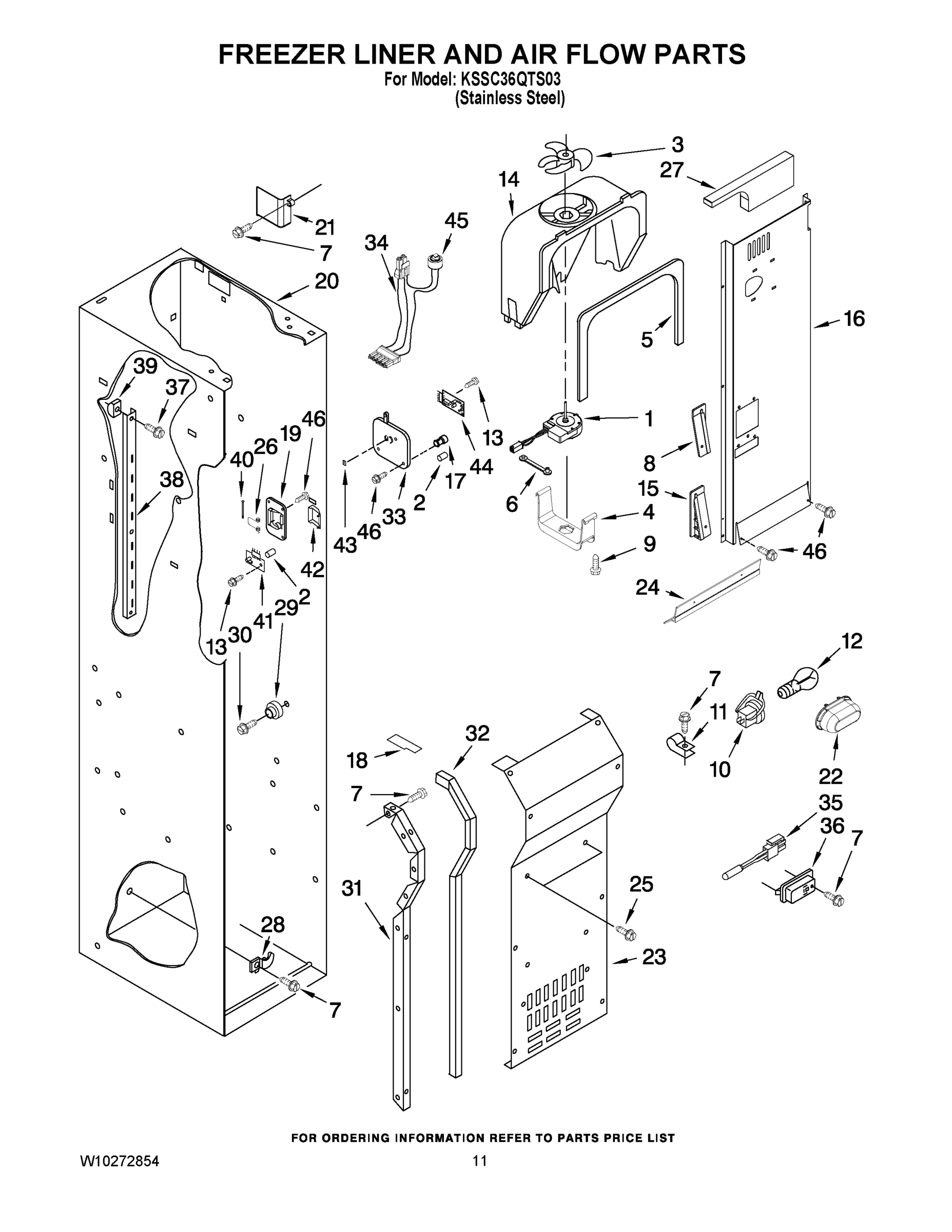 08 - FREEZER LINER AND AIR FLOW PARTS