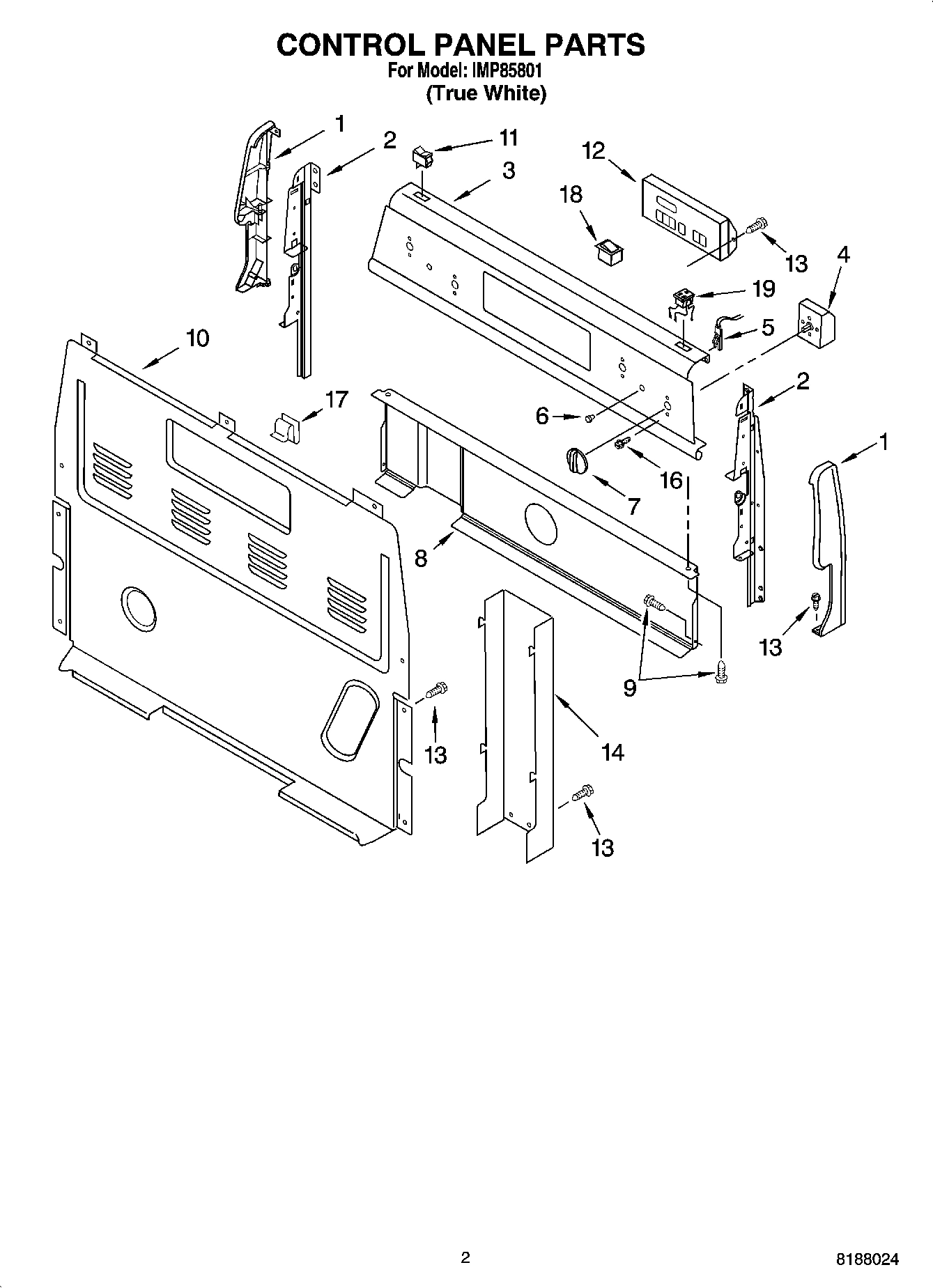 02 - CONTROL PANEL PARTS