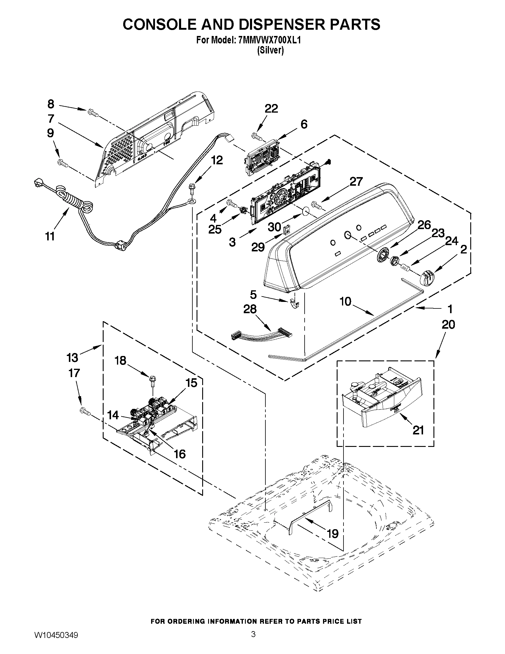 02 - CONSOLE AND DISPENSER PARTS