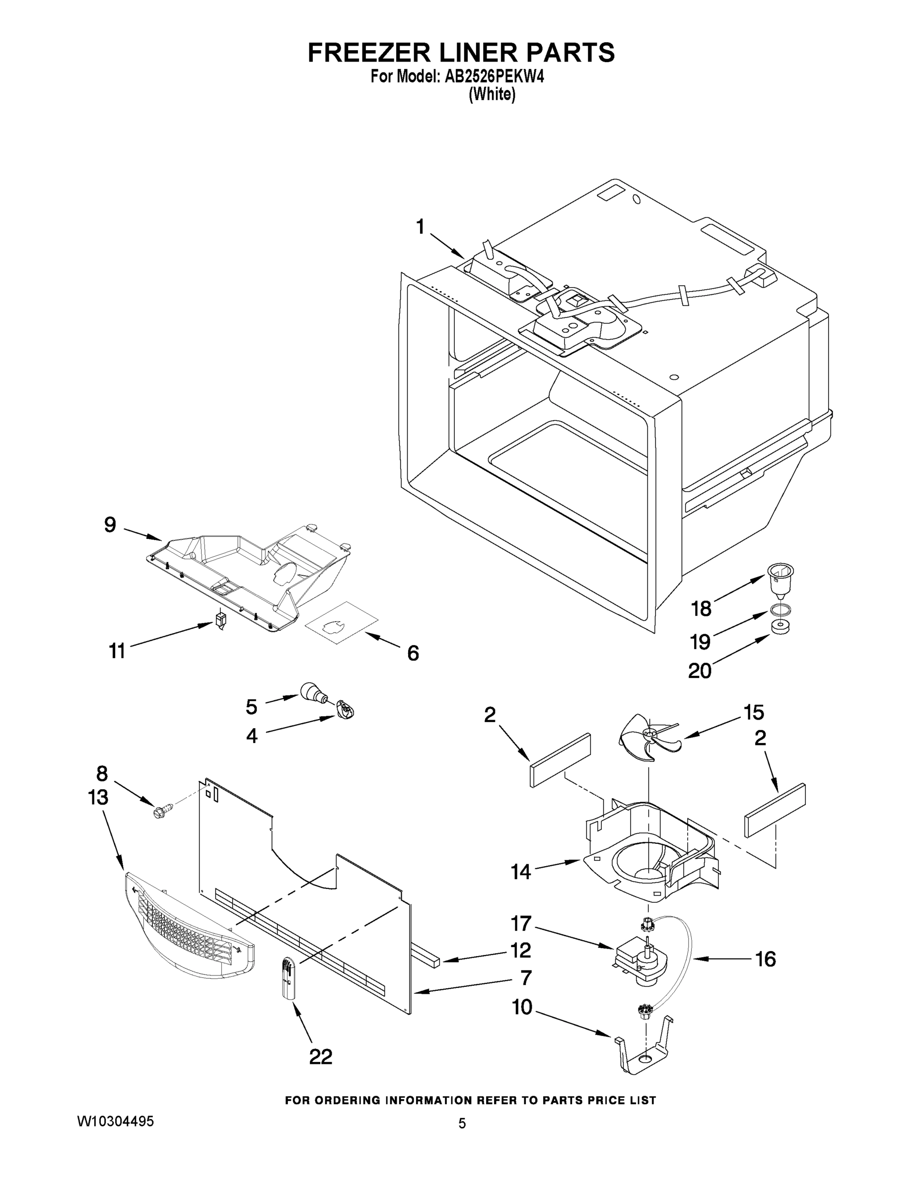 03 - FREEZER LINER PARTS