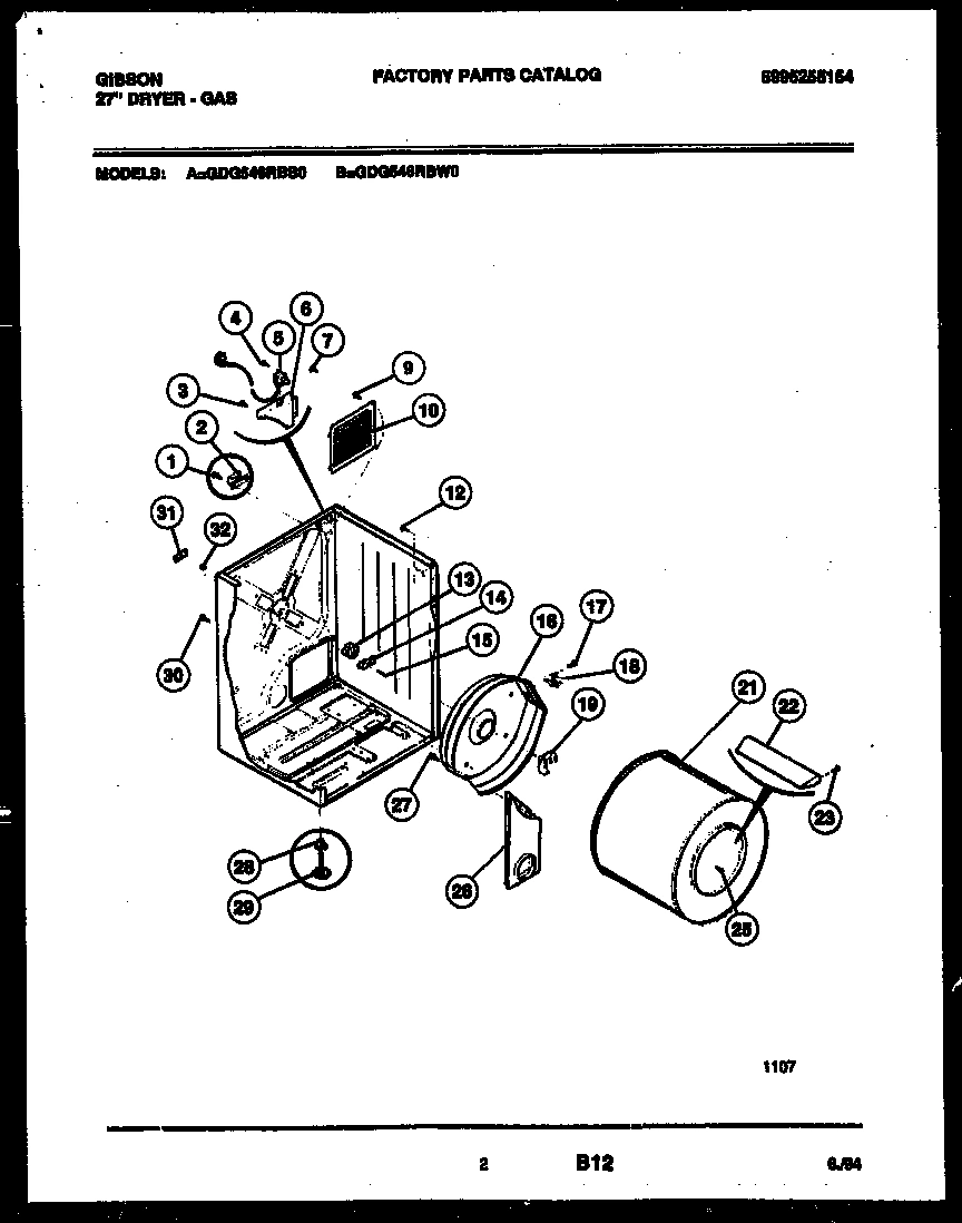 02 - CABINET AND COMPONENT PARTS
