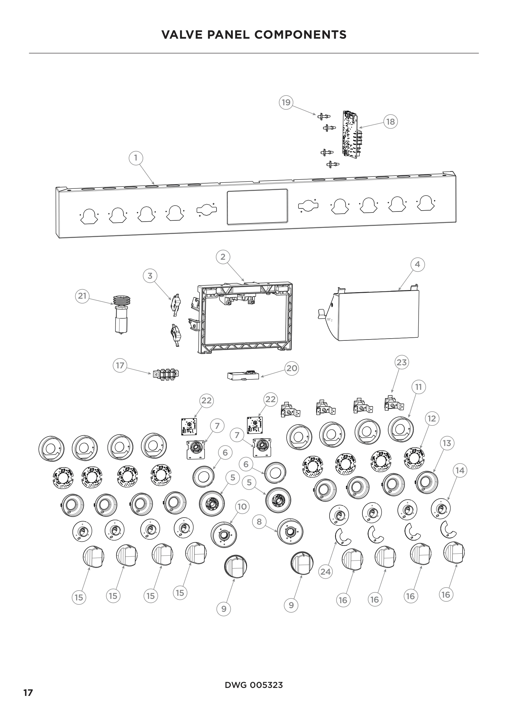 VALVE PANEL COMPONENTS