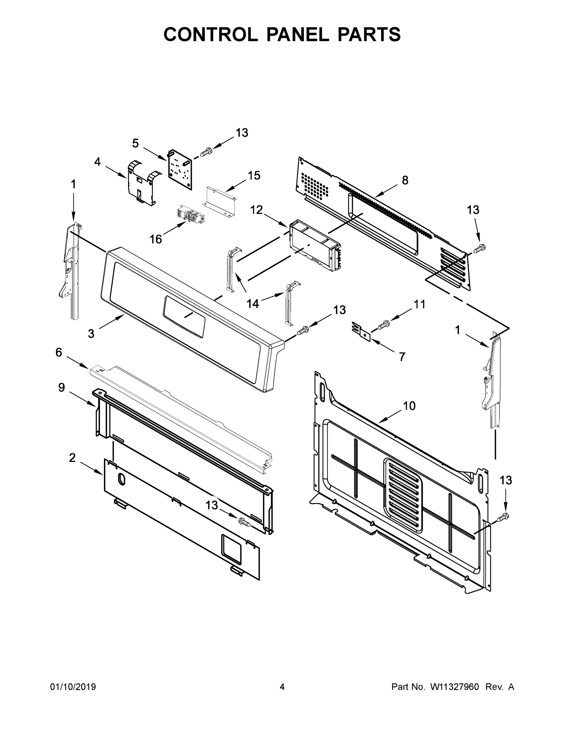 03 - CONTROL PANEL PARTS
