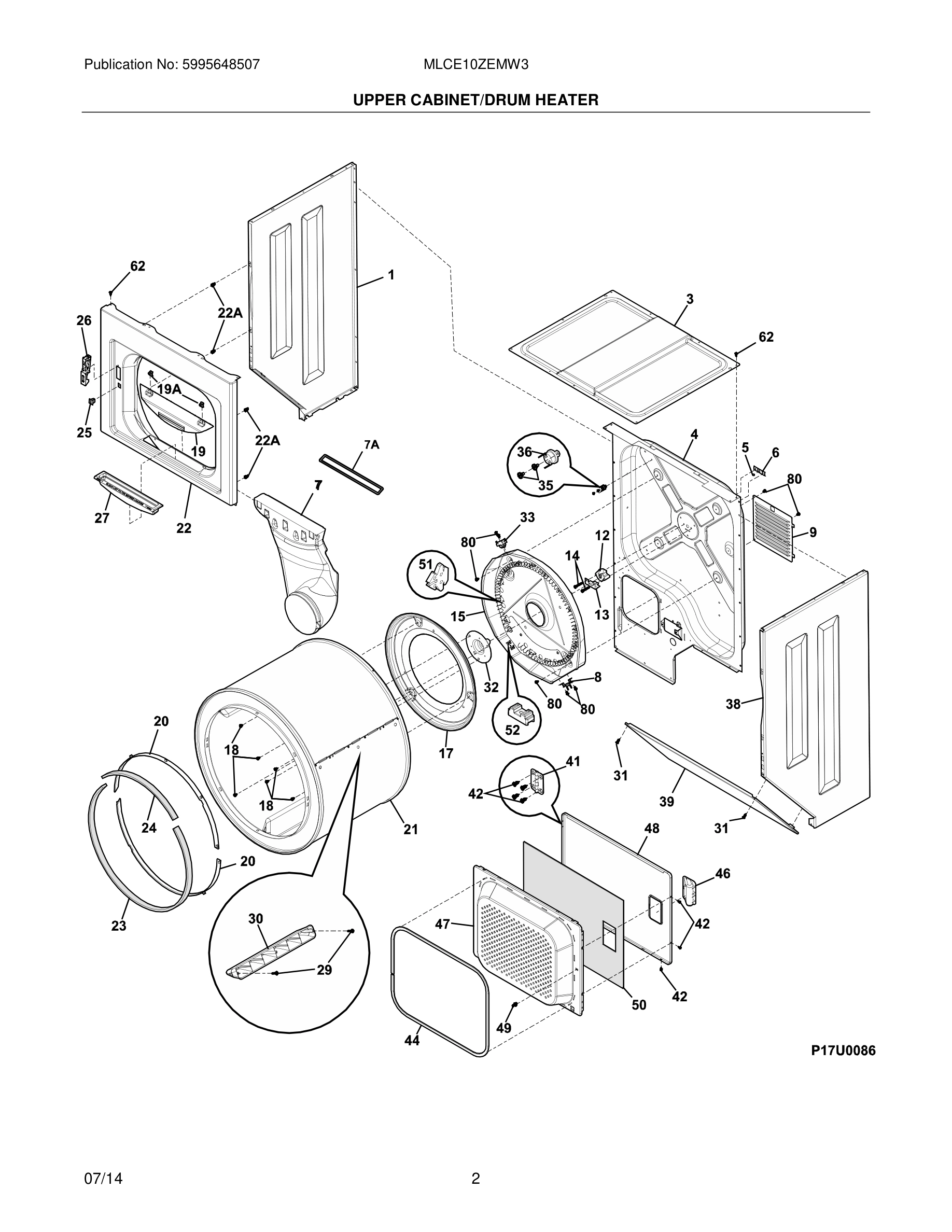 03 - UPPER CABINET/DRUM HEATER