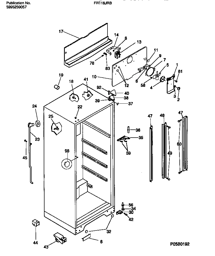 03 - CABINET W/FAN ASSEMBLY