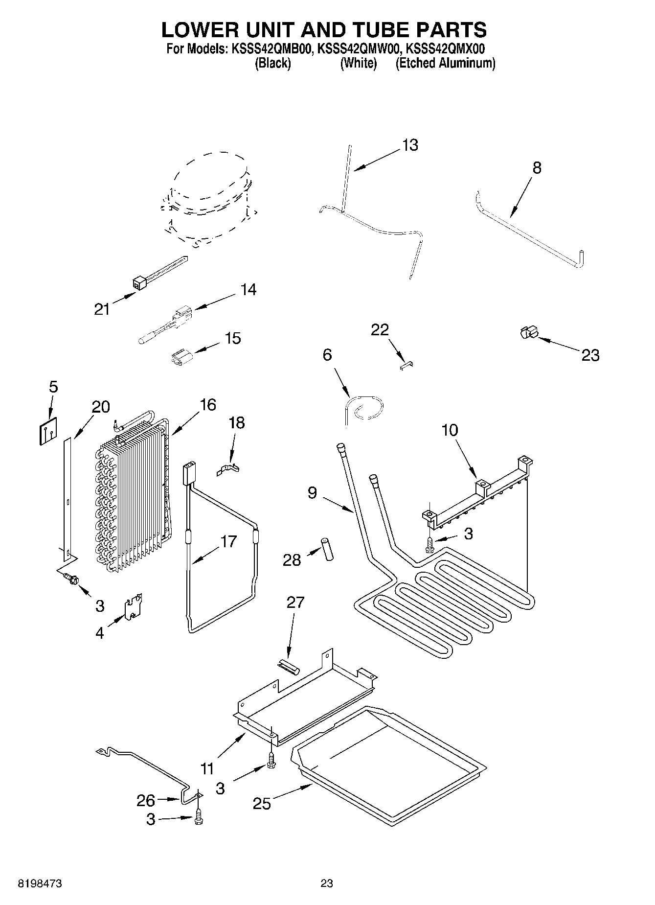 14 - LOWER UNIT AND TUBE PARTS