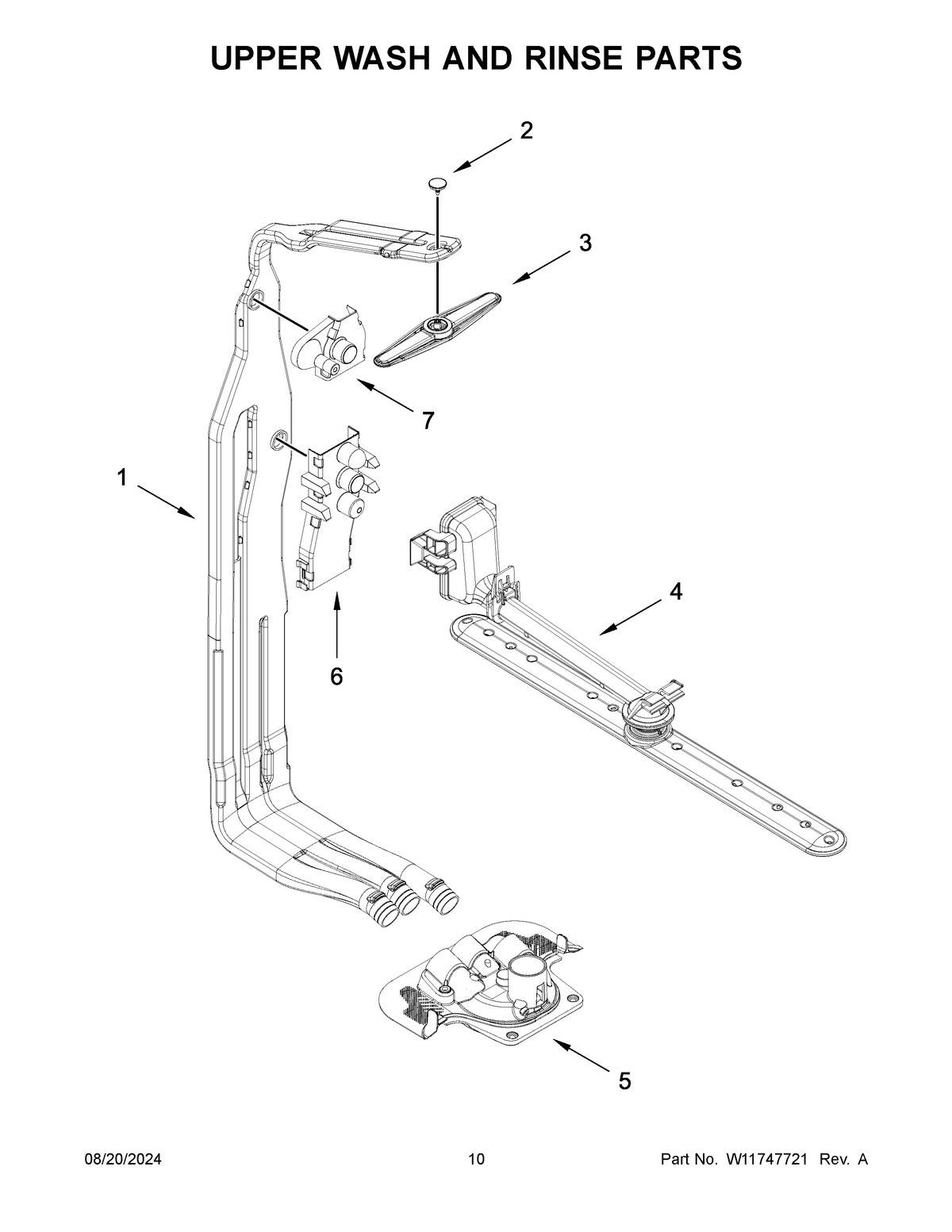 06 - UPPER WASH AND RINSE PARTS