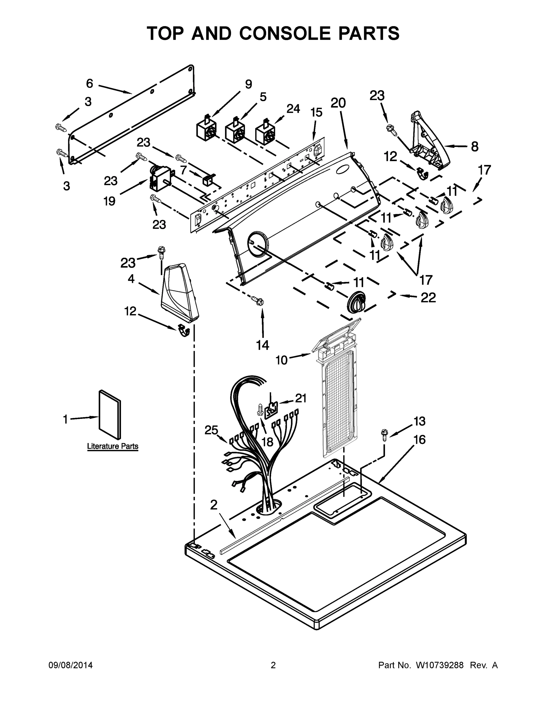 02 - TOP AND CONSOLE PARTS