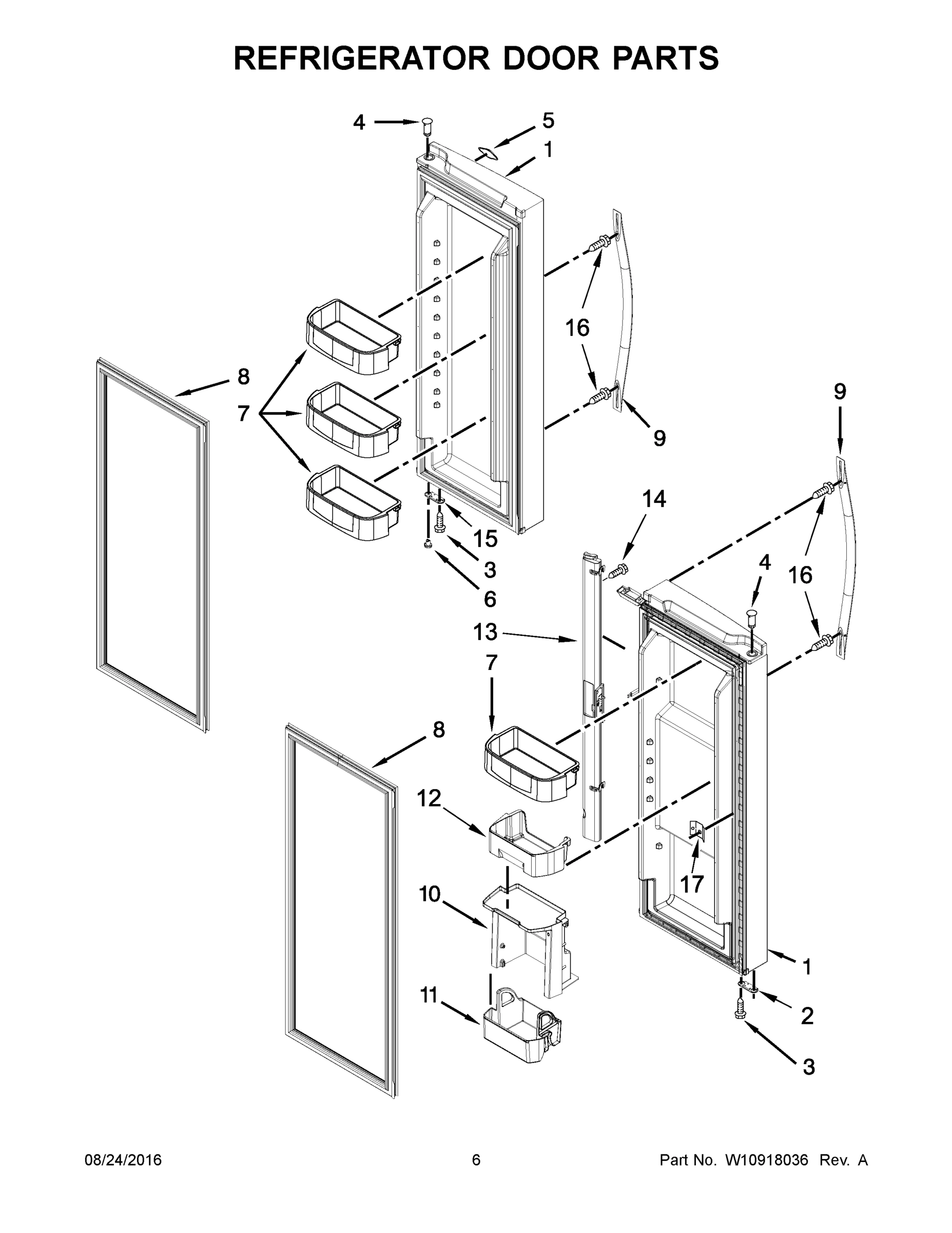 04 - REFRIGERATOR DOOR PARTS