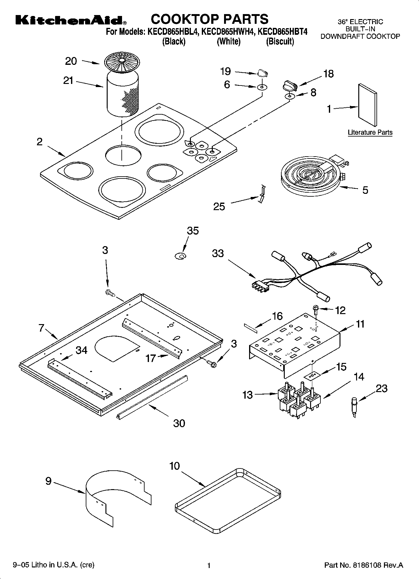 01 - COOKTOP PARTS