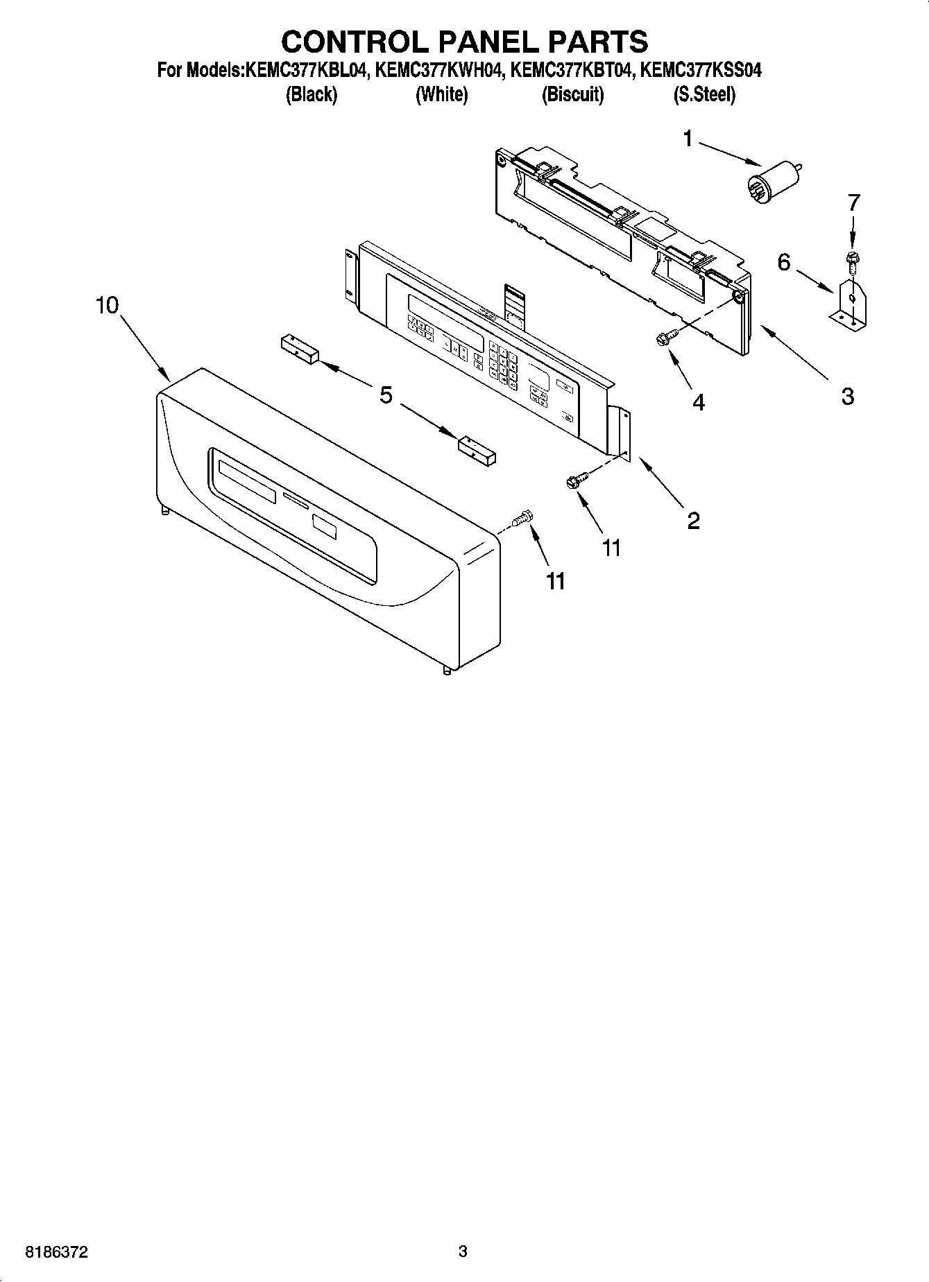 02 - CONTROL PANEL PARTS