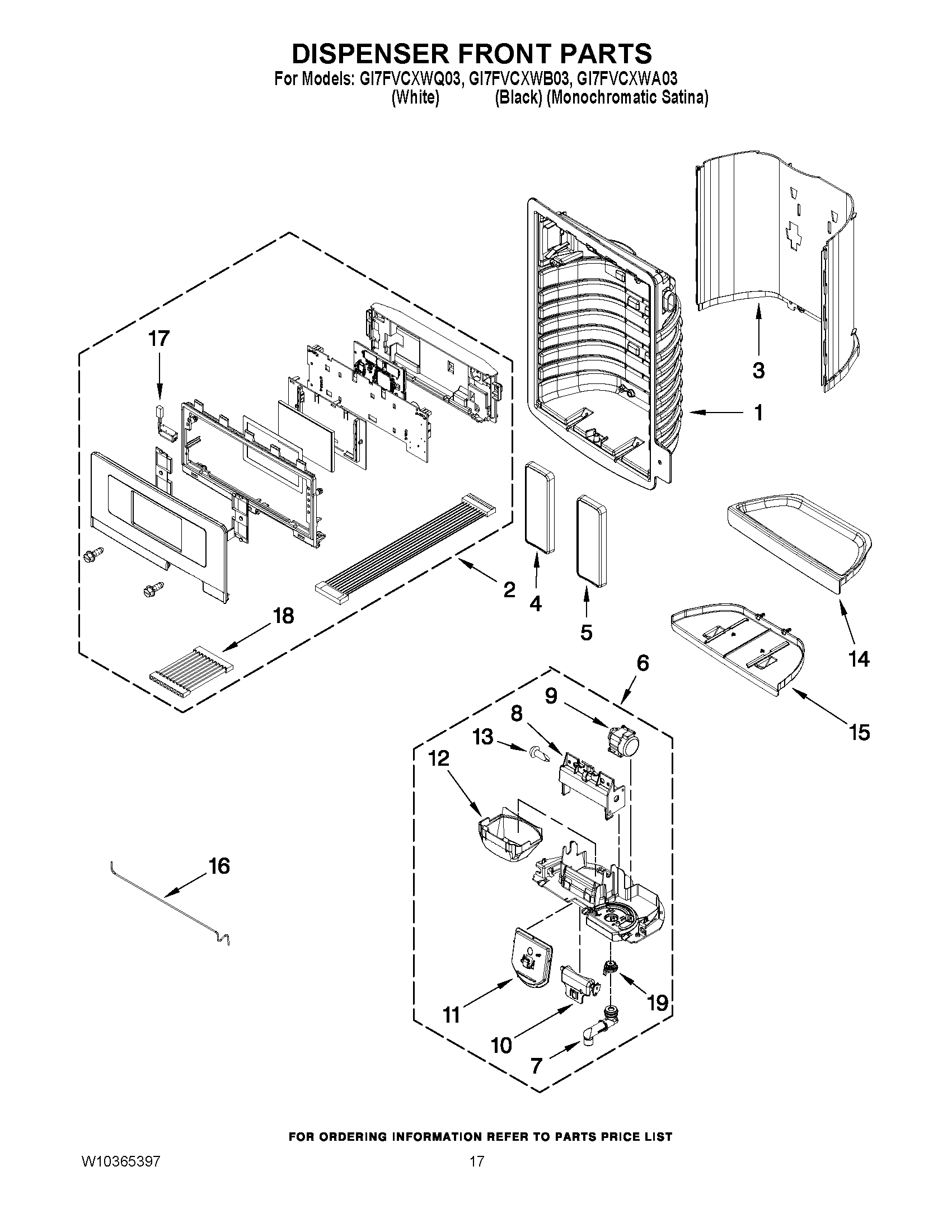 09 - DISPENSER FRONT PARTS
