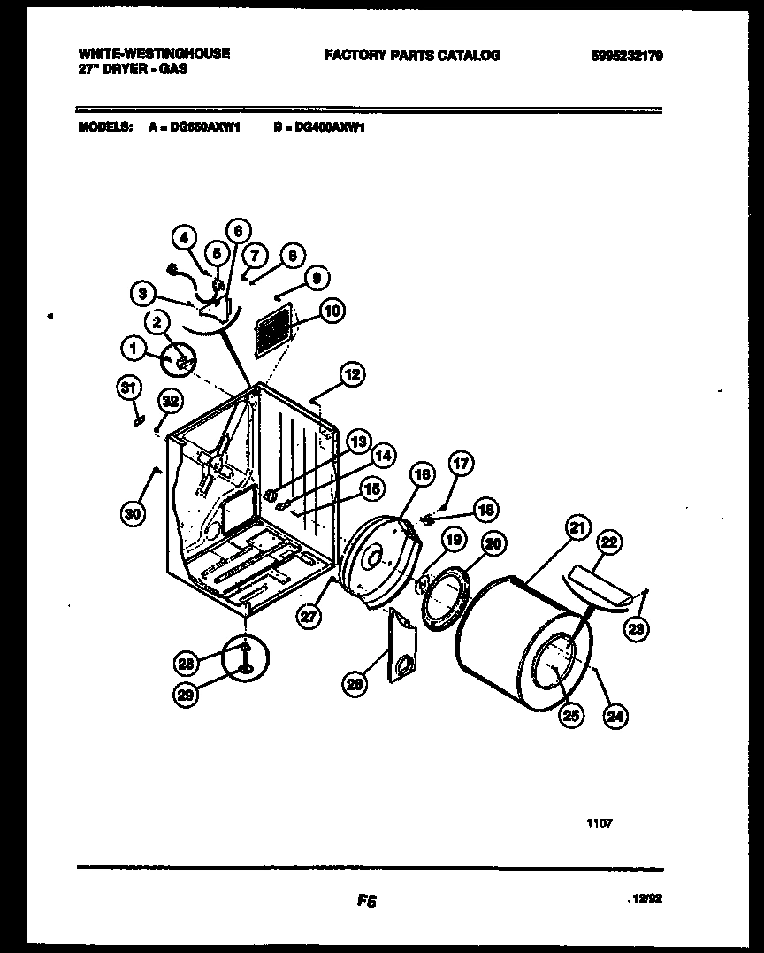 02 - CABINET AND COMPONENT PARTS