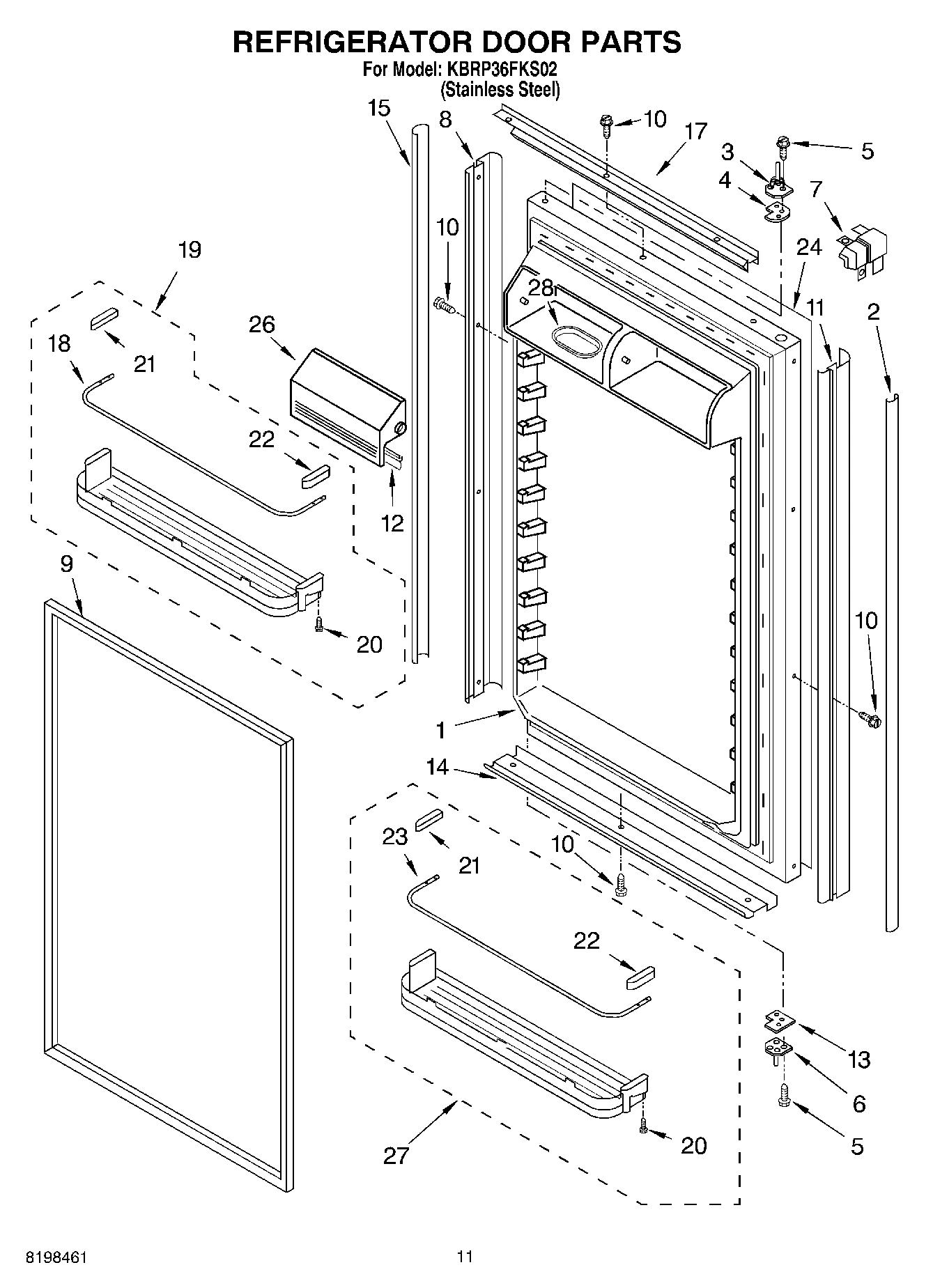 07 - REFRIGERATOR DOOR PARTS