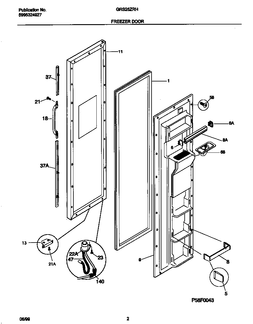 02 - FREEZER DOOR