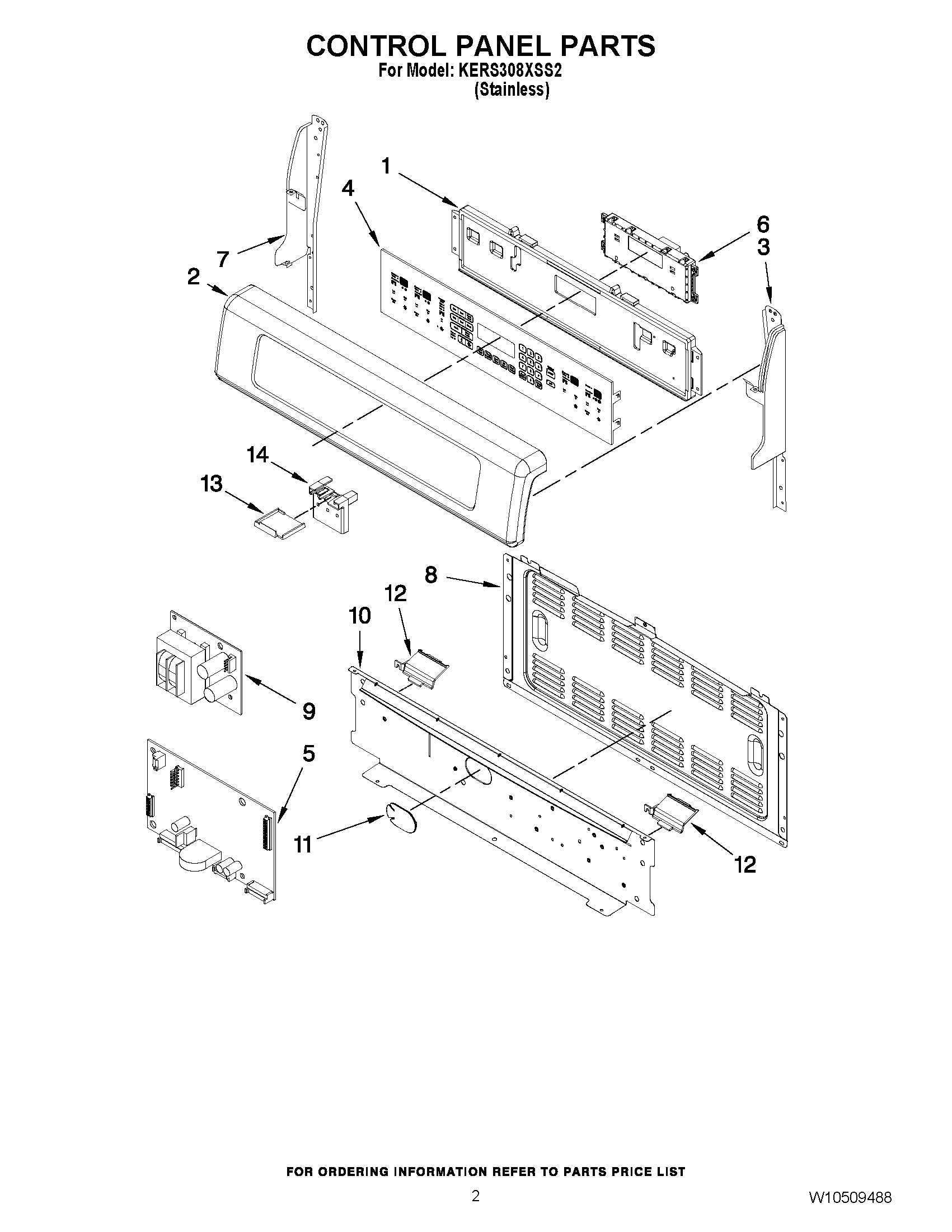 02 - CONTROL PANEL PARTS