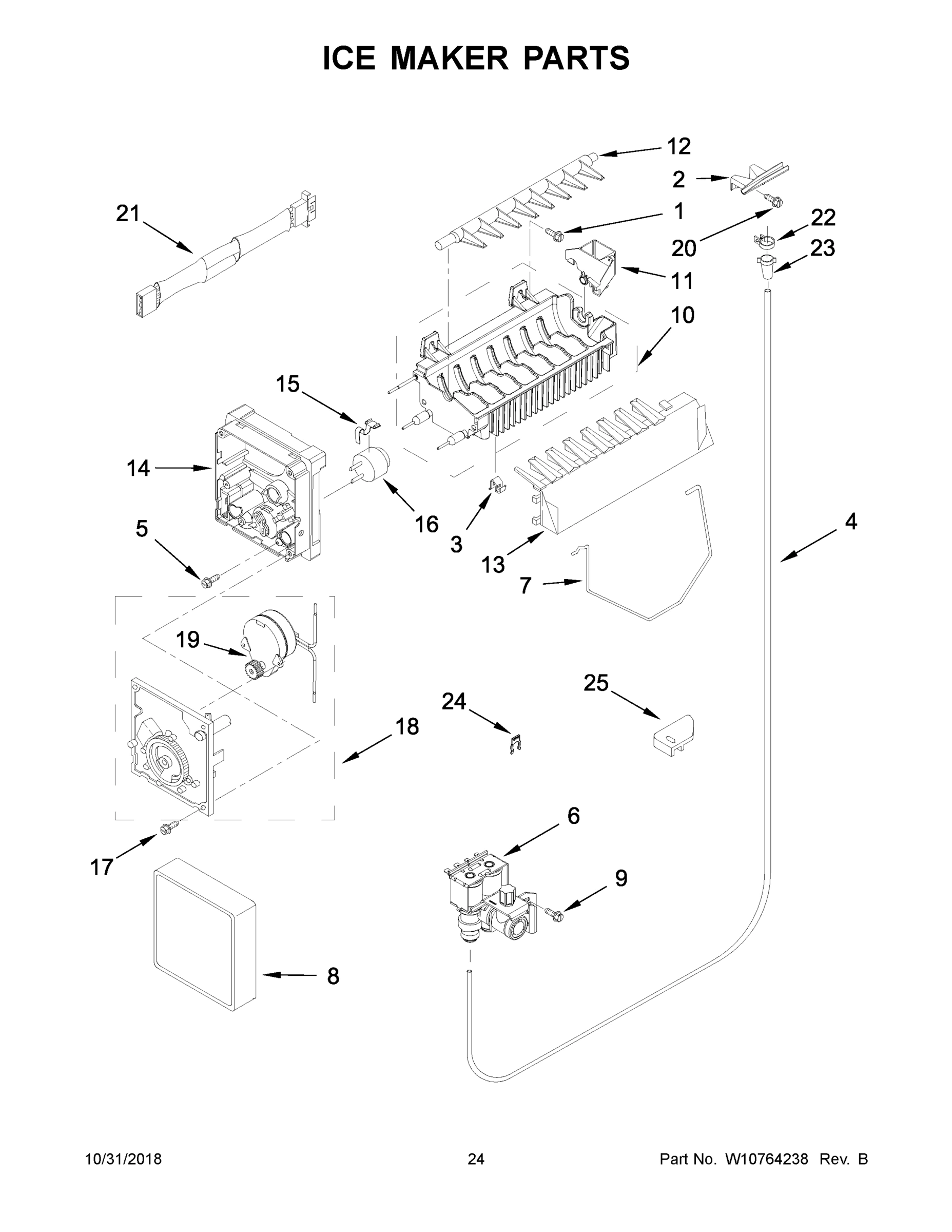 13 - ICE MAKER PARTS