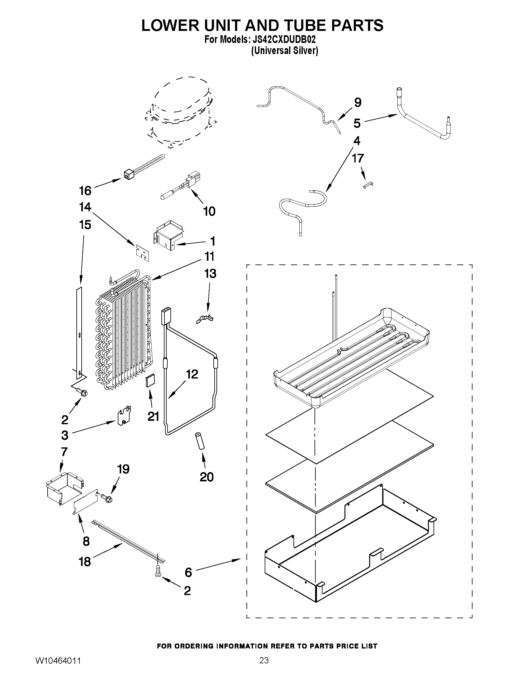 14 - LOWER UNIT AND TUBE PARTS