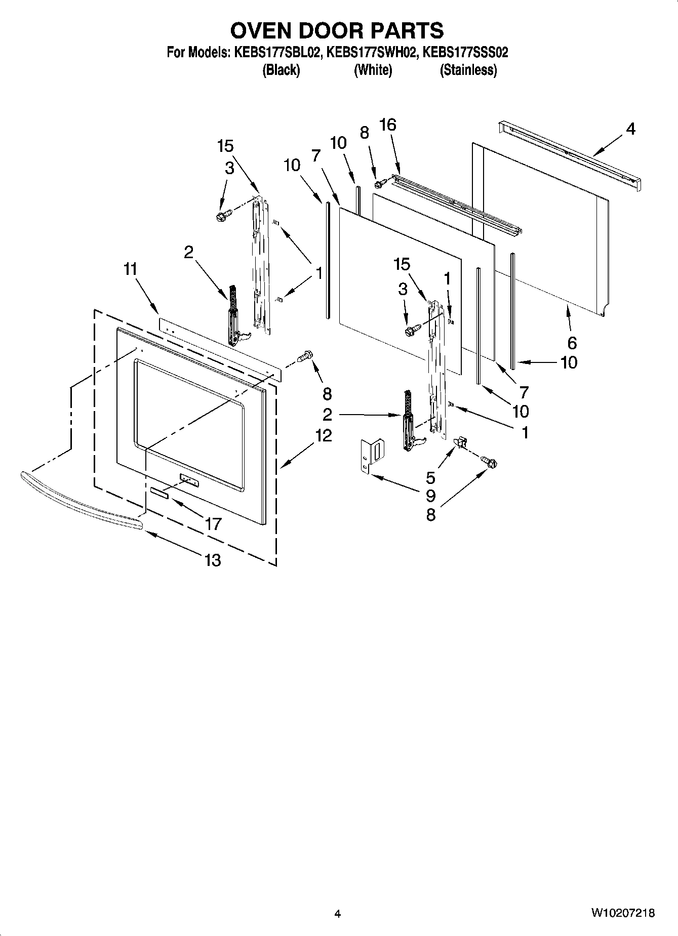 03 - OVEN DOOR PARTS