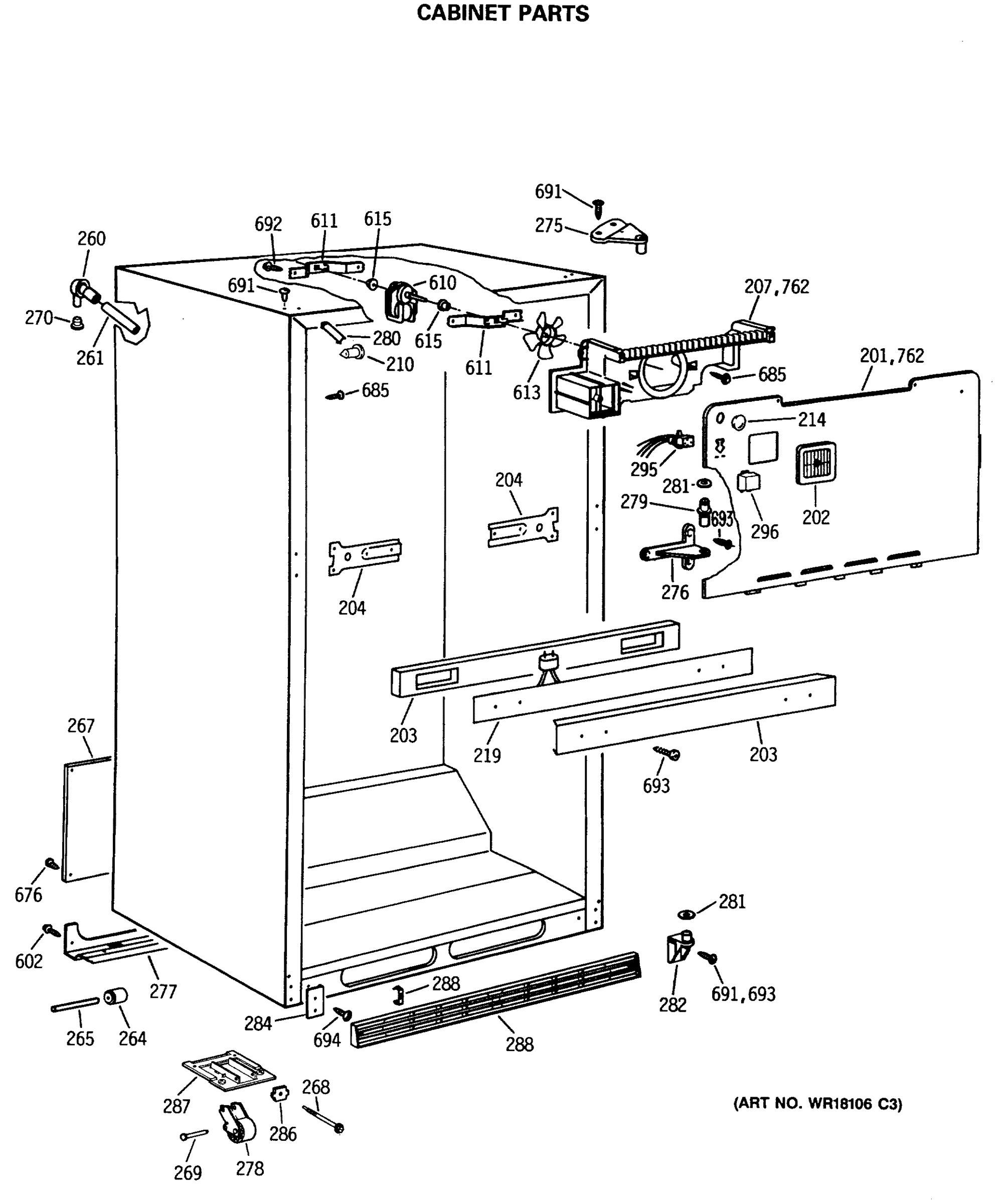 CABINET PARTS