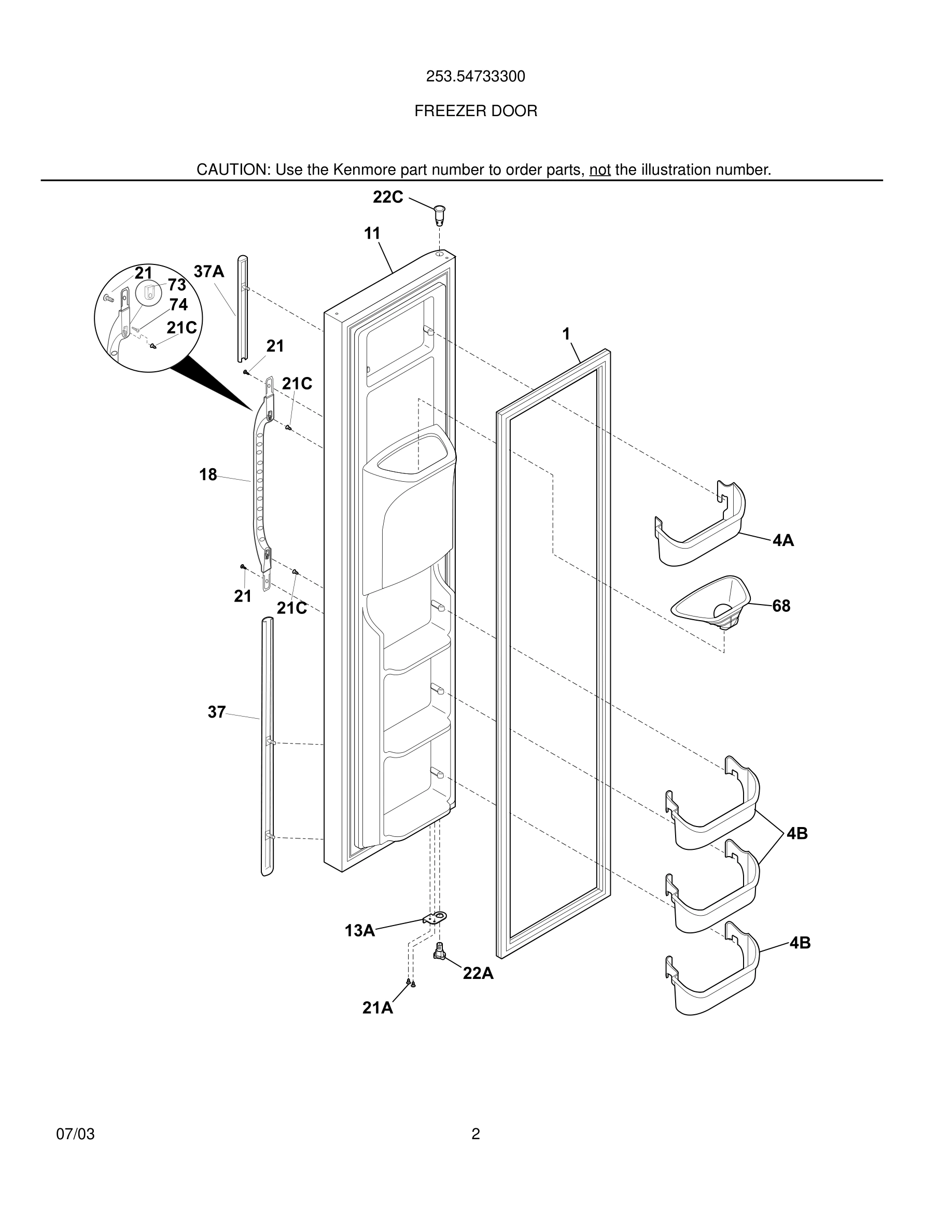 03 - FREEZER DOOR