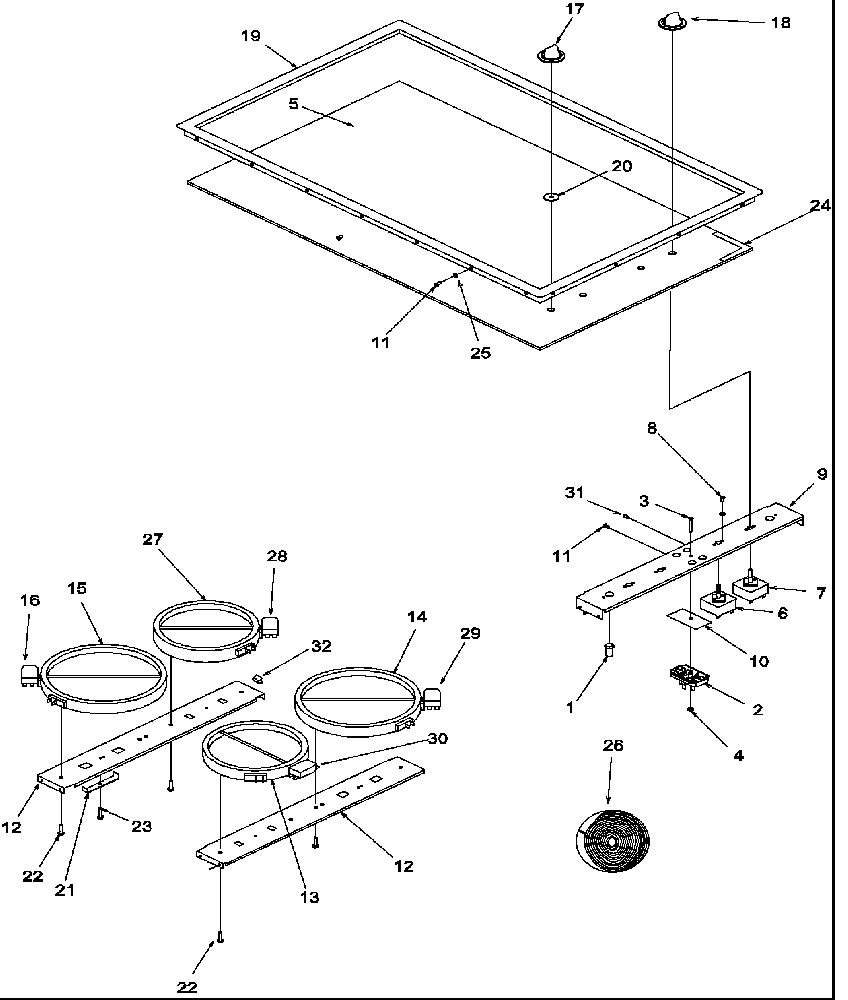 01 - COOKTOP ASSY