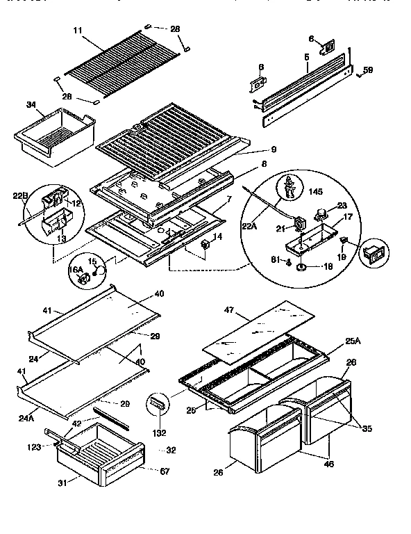 SHELVES AND ACCESSORIES