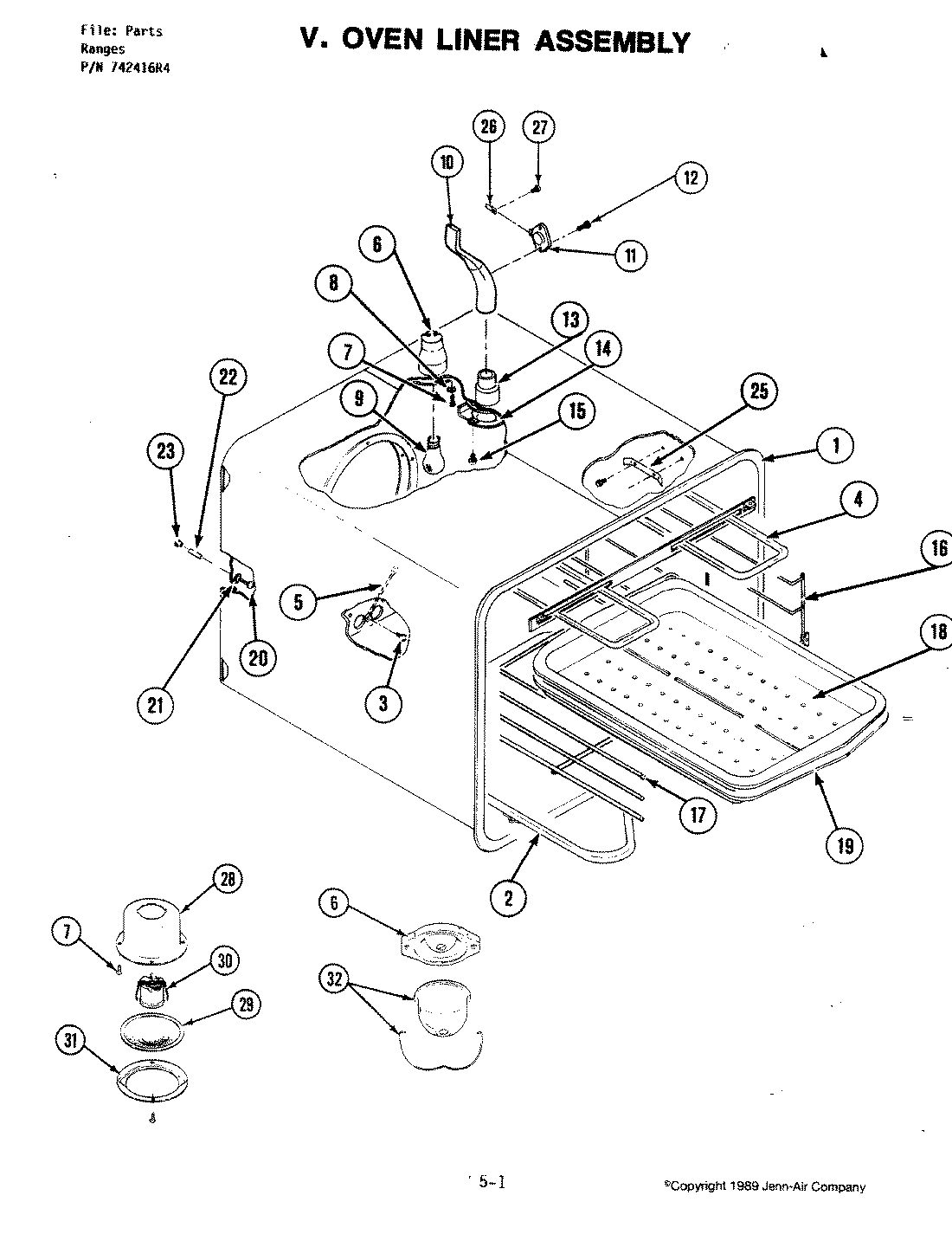 09 - OVEN LINER ASSEMBLY (S160-C)