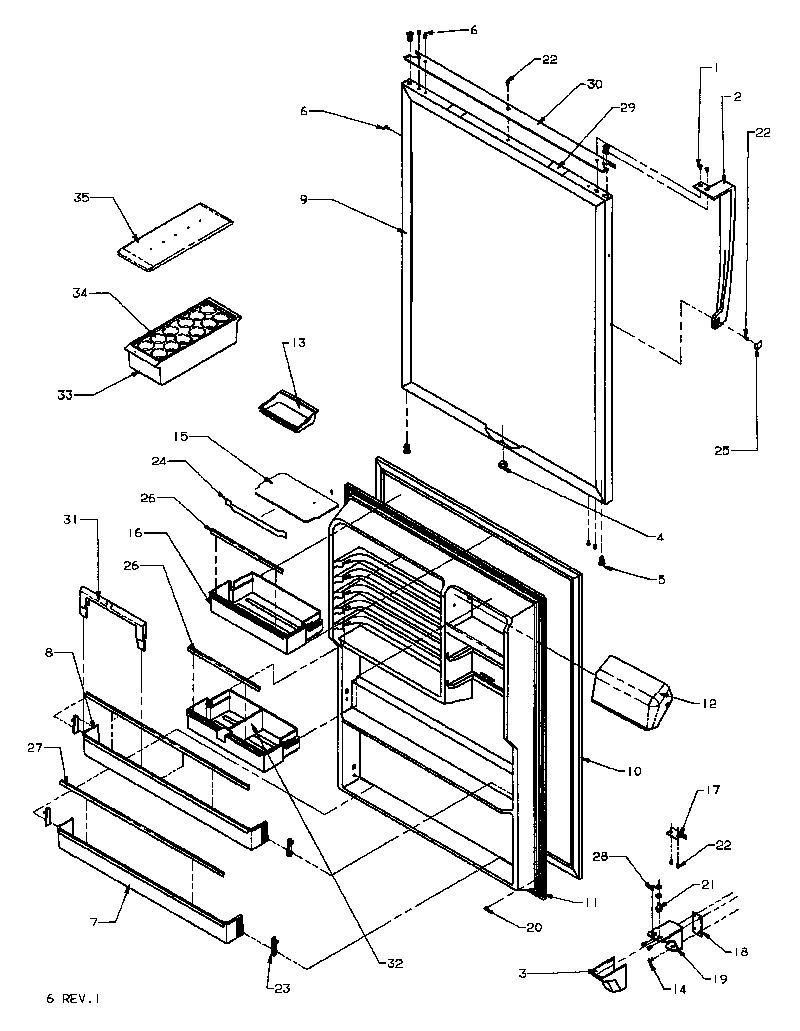 10 - REF DOOR ASSY
