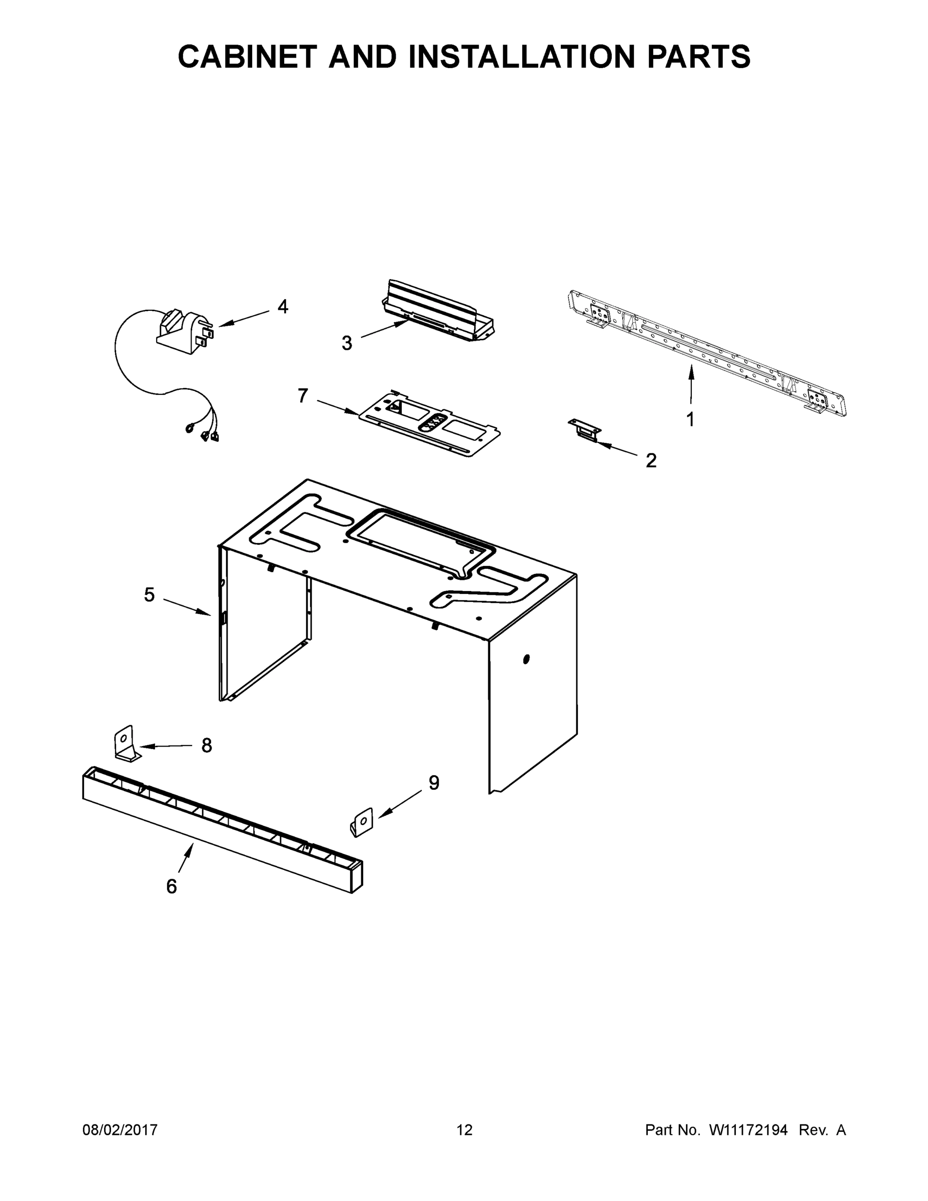 07 - CABINET AND INSTALLATION PARTS