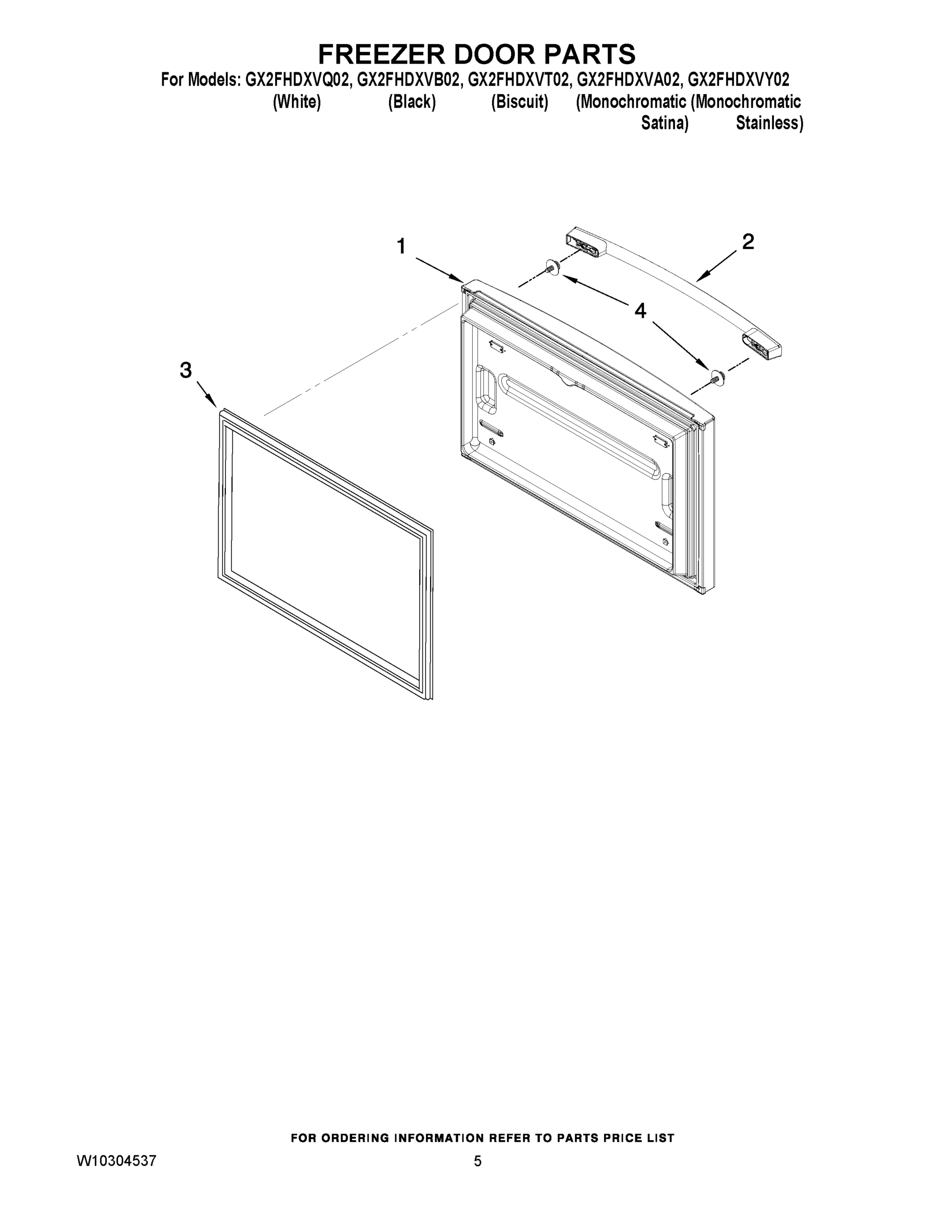 03 - FREEZER DOOR PARTS