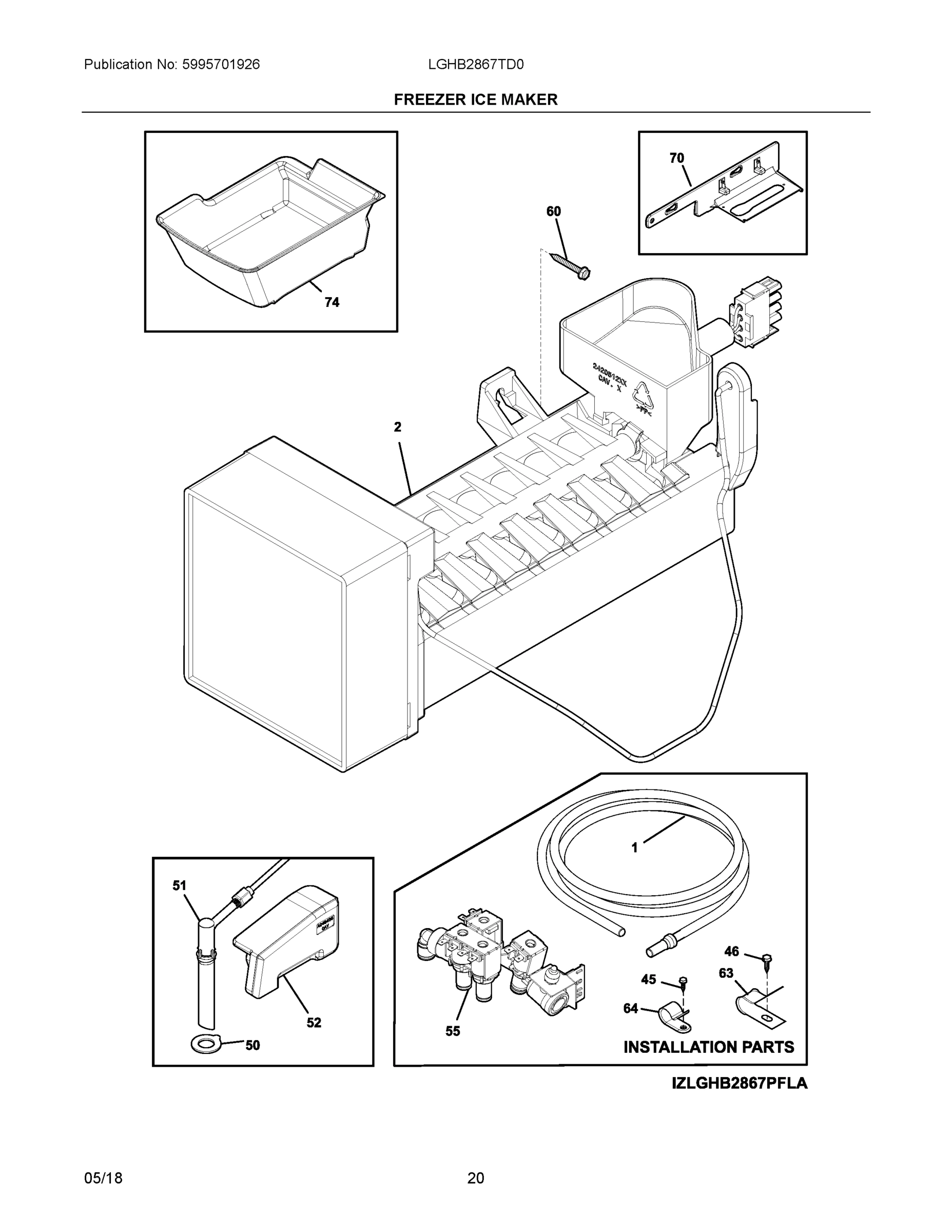 10 - FREEZER ICE MAKER