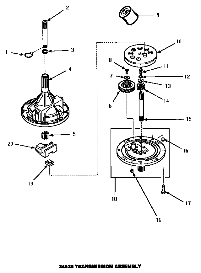 01 - 34526 TRANSMISSION ASSY