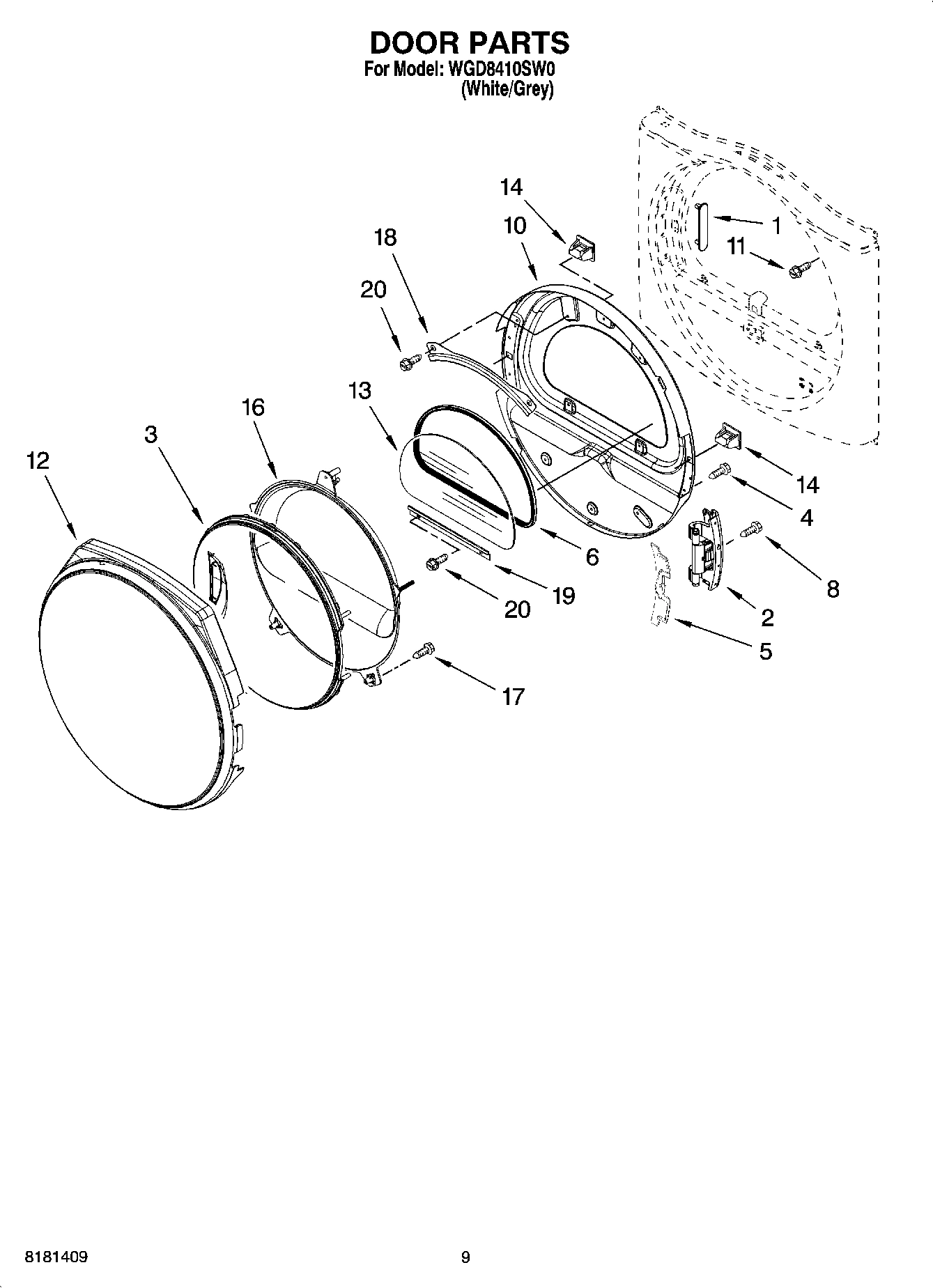 05 - DOOR PARTS, OPTIONAL PARTS (NOT INCLUDED)