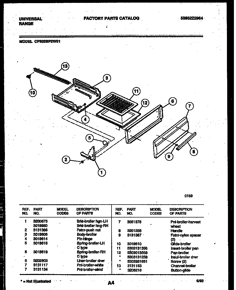 04 - BROILER DRAWER PARTS