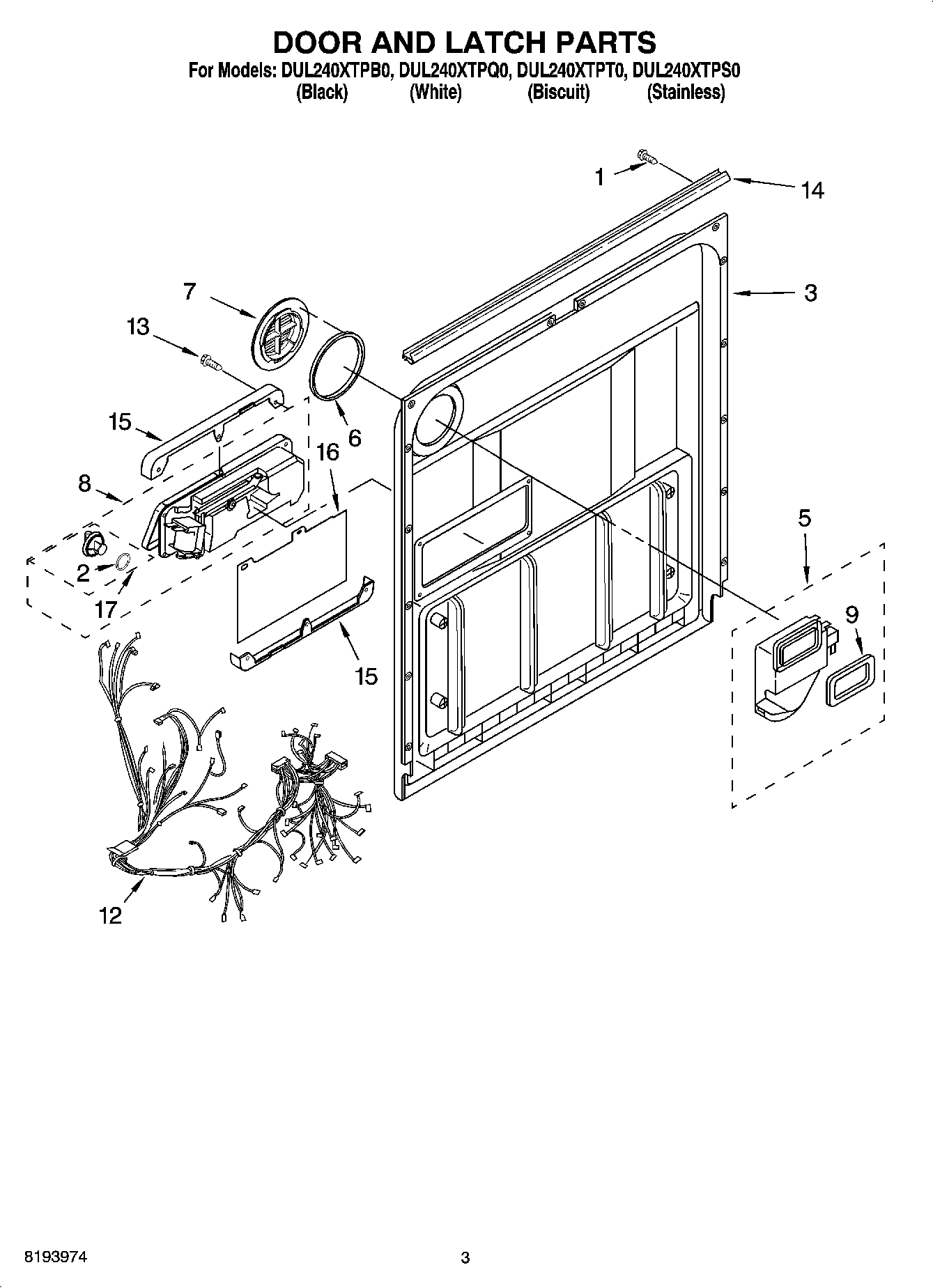 03 - DOOR AND LATCH PARTS