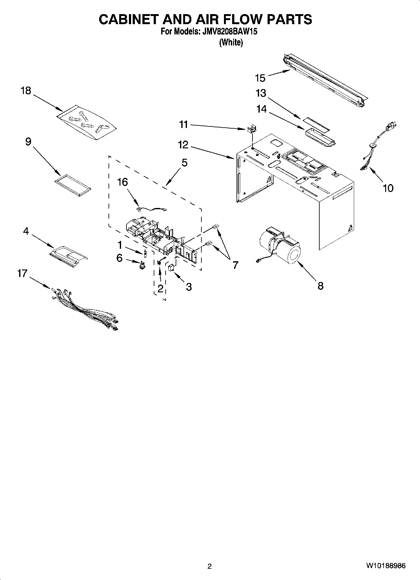 02 - CABINET AND AIR FLOW PARTS