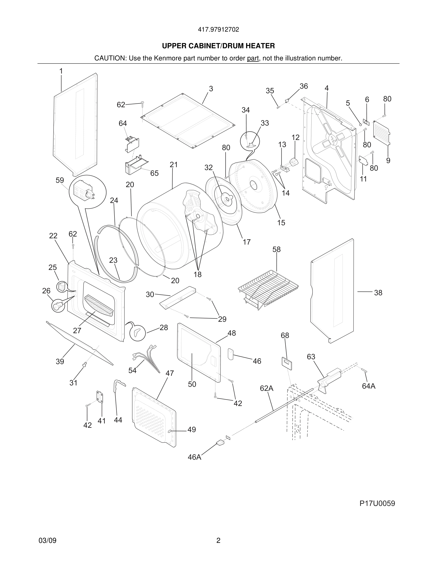 03 - UPPER CABINET/DRUM HEATER