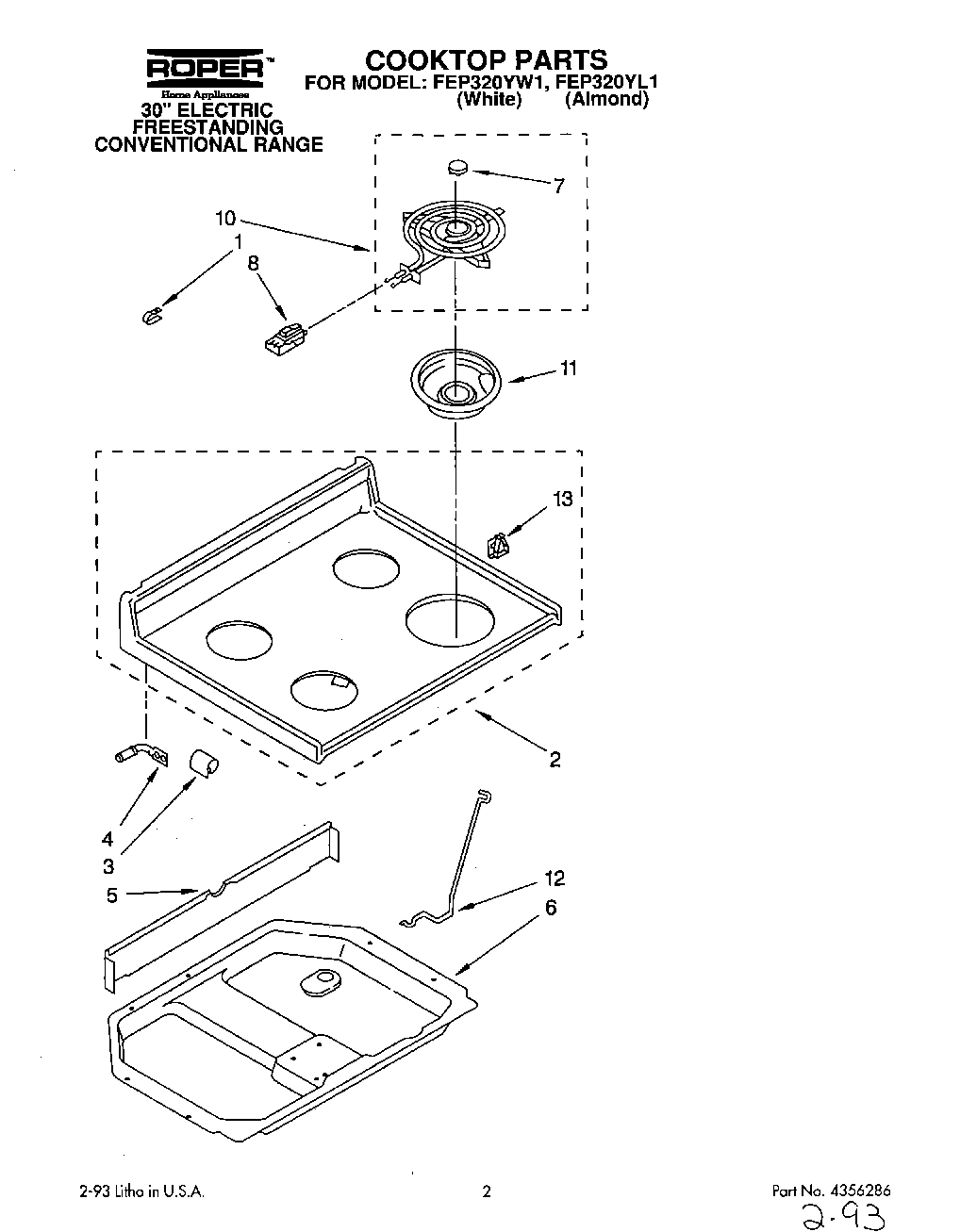 01 - COOKTOP, LIT/OPTIONAL