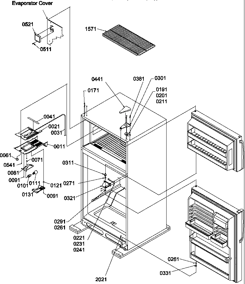03 - DOOR HINGES AND FZ SHELF