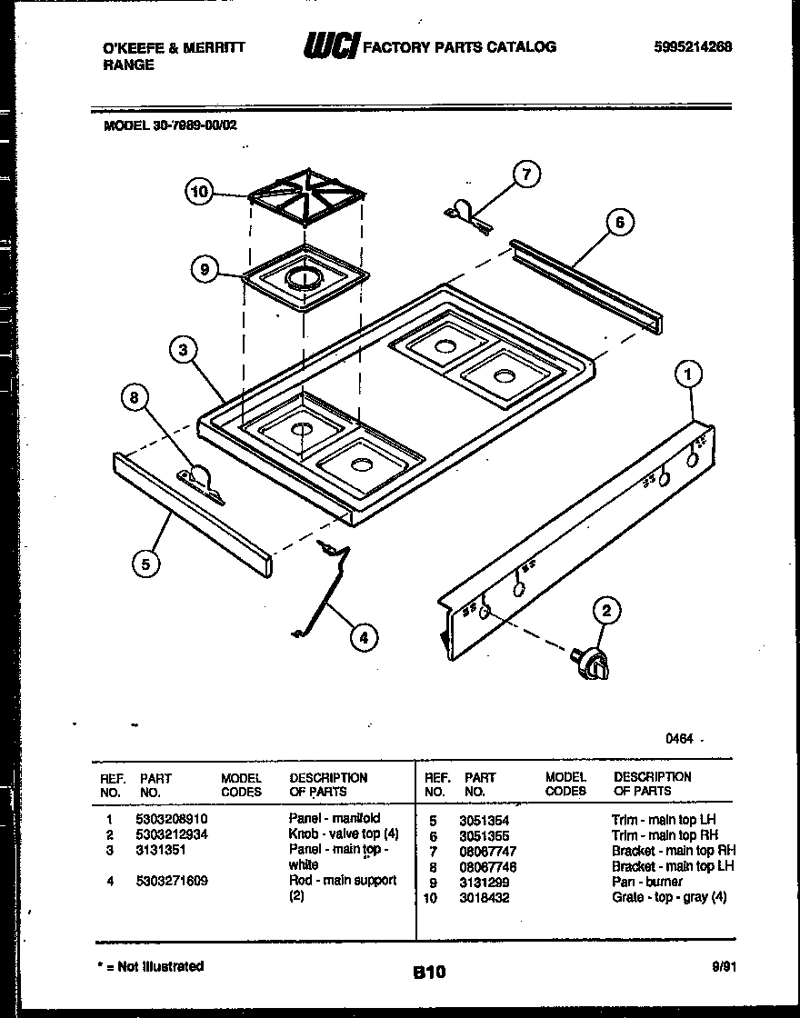 03 - COOKTOP PARTS