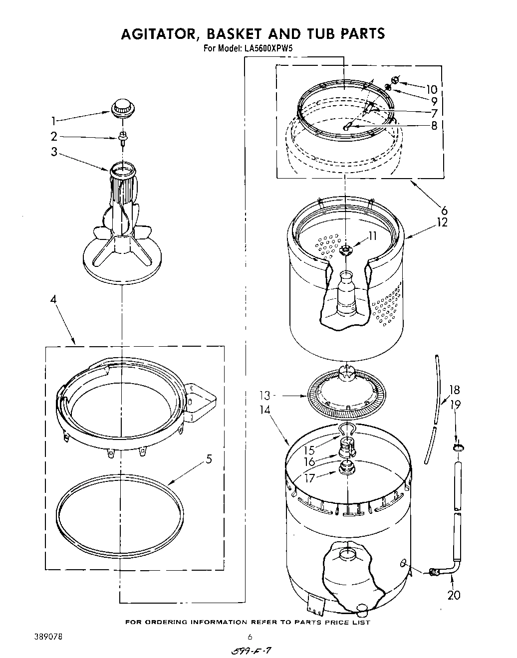 05 - AGITATOR, BASKET AND TUB