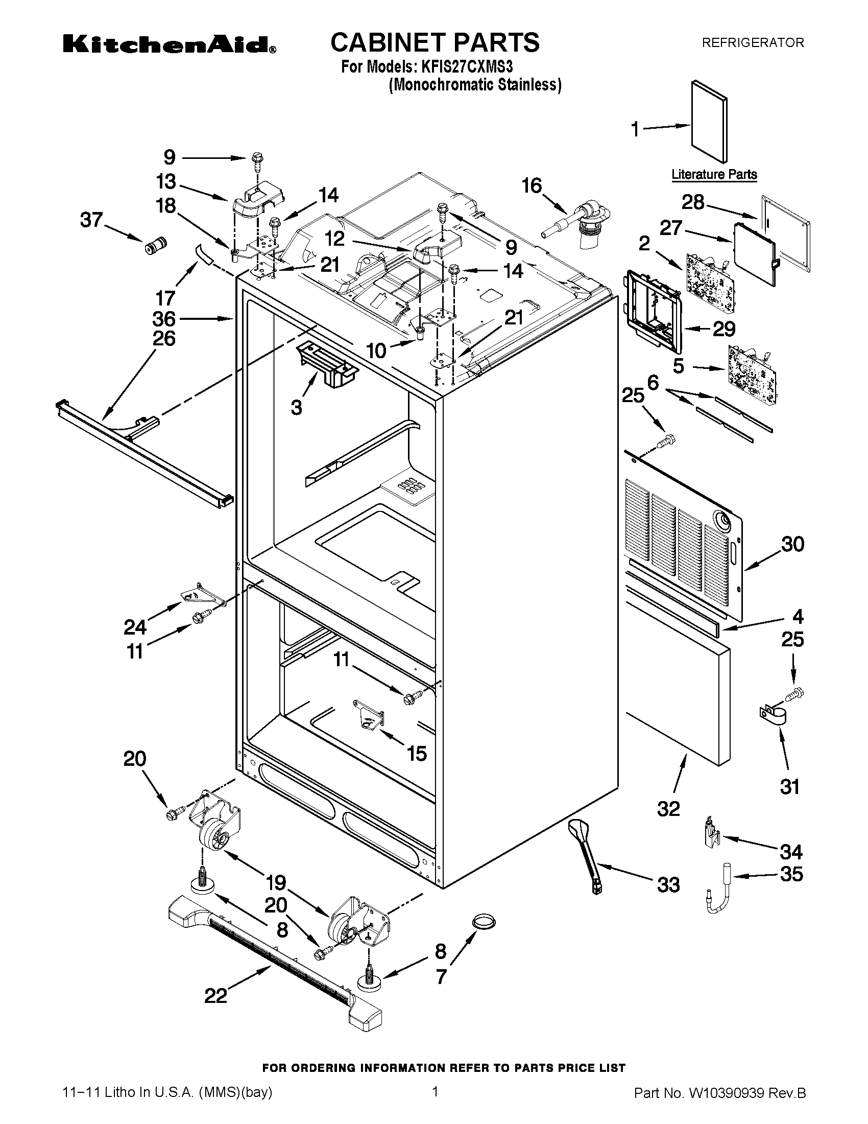 01 - CABINET PARTS